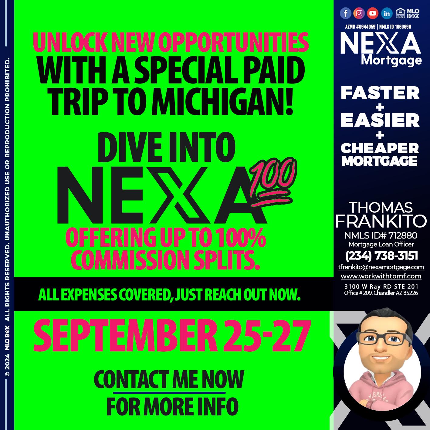 NEXA 100 - Thomas Frankito -Mortgage Loan Officer