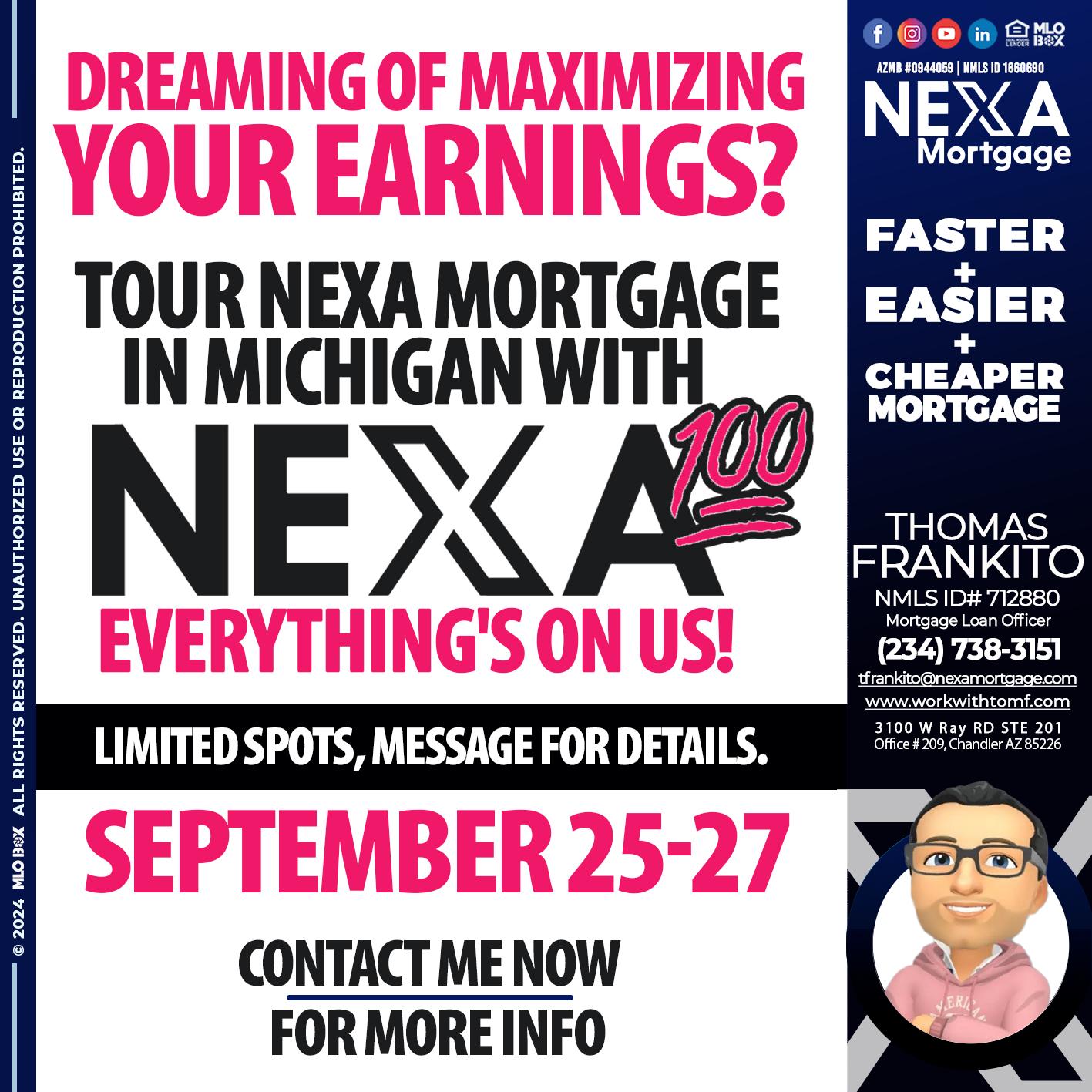 NEXA 100 - Thomas Frankito -Mortgage Loan Officer