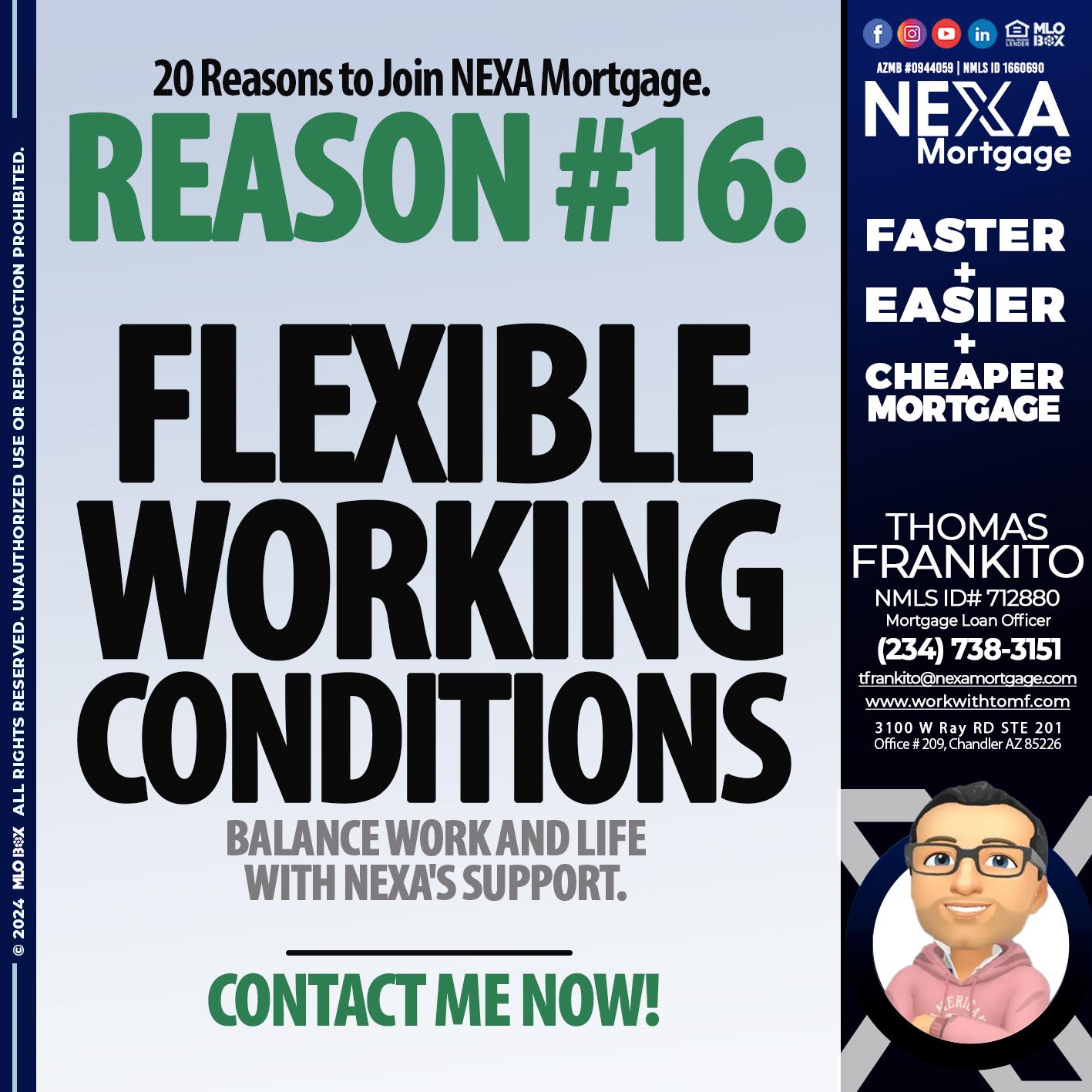 REASON 16 - Thomas Frankito -Mortgage Loan Officer