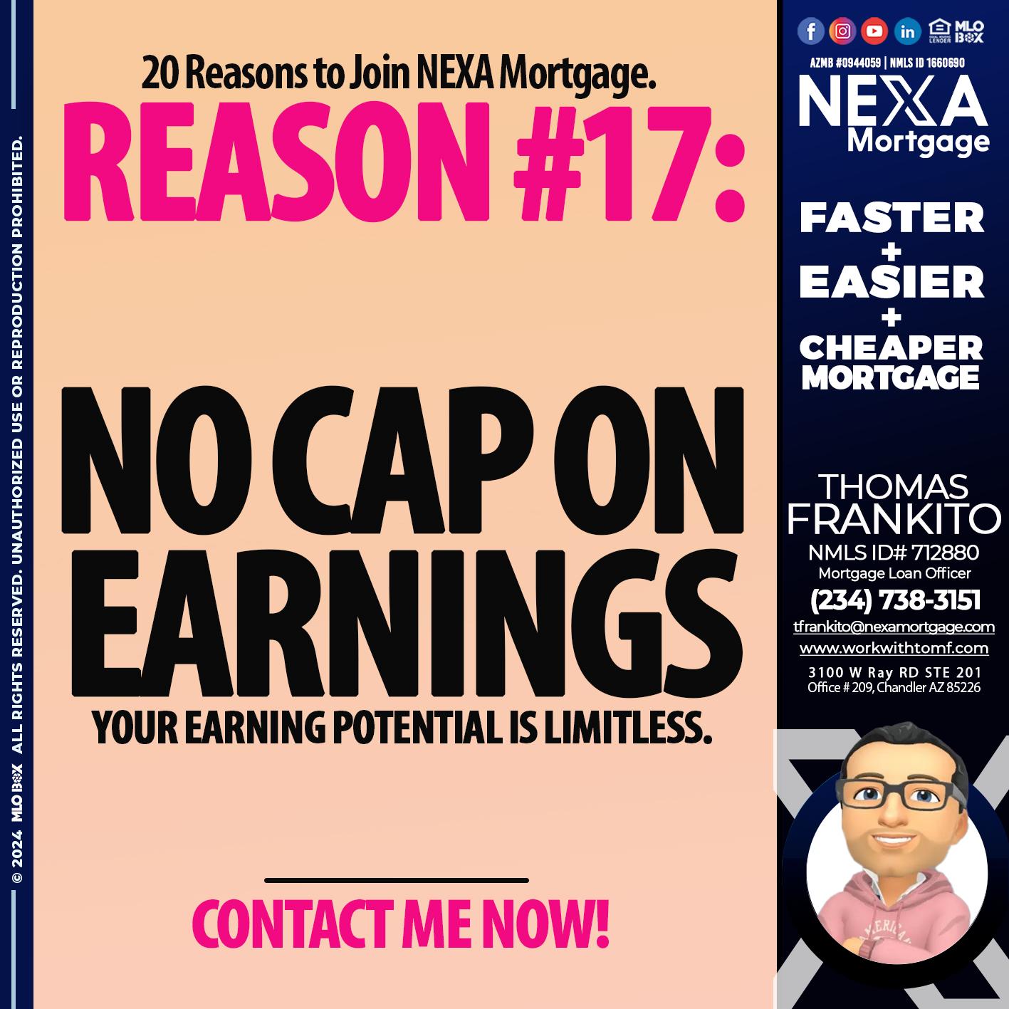 REASON 17 - Thomas Frankito -Mortgage Loan Officer