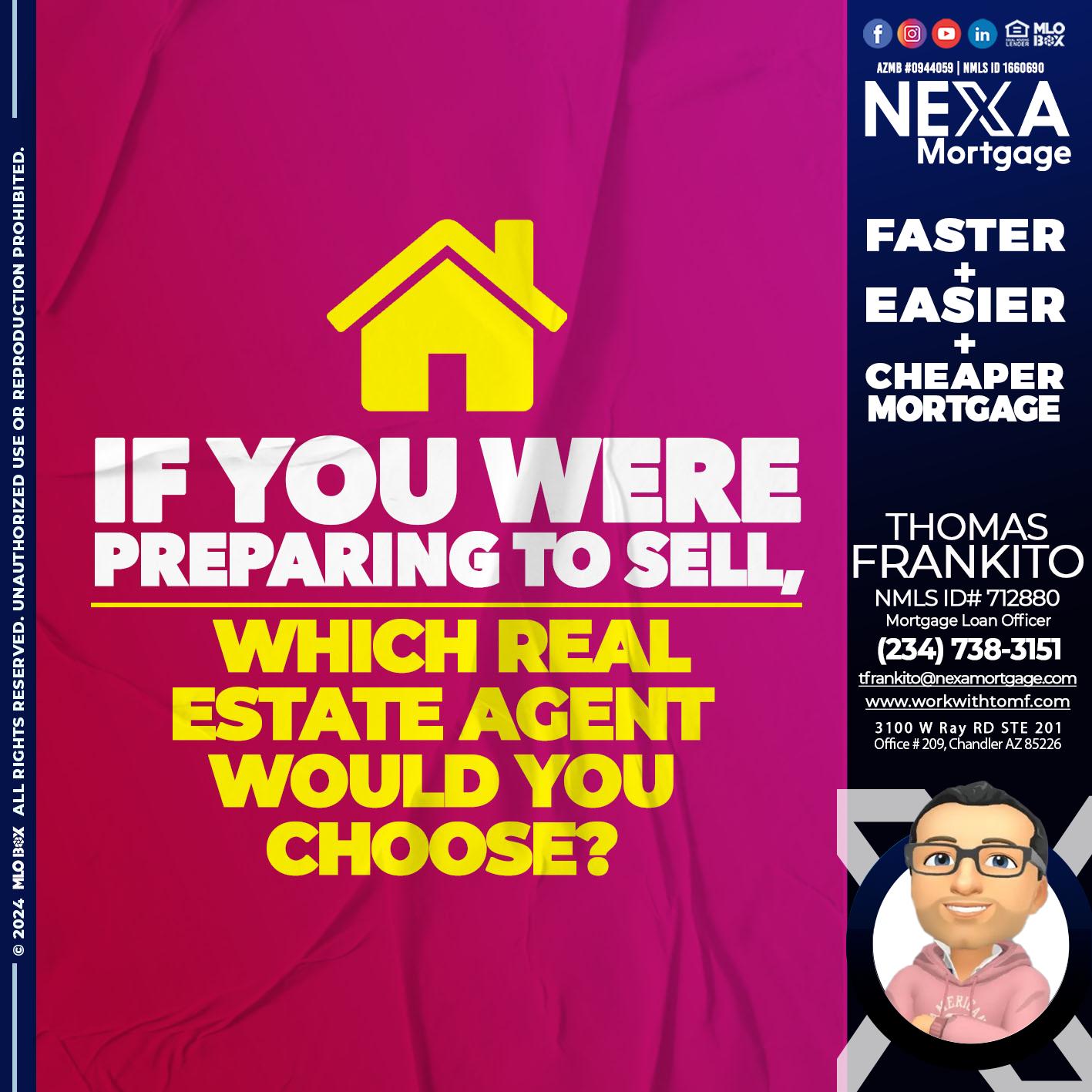 if you were - Thomas Frankito -Mortgage Loan Officer
