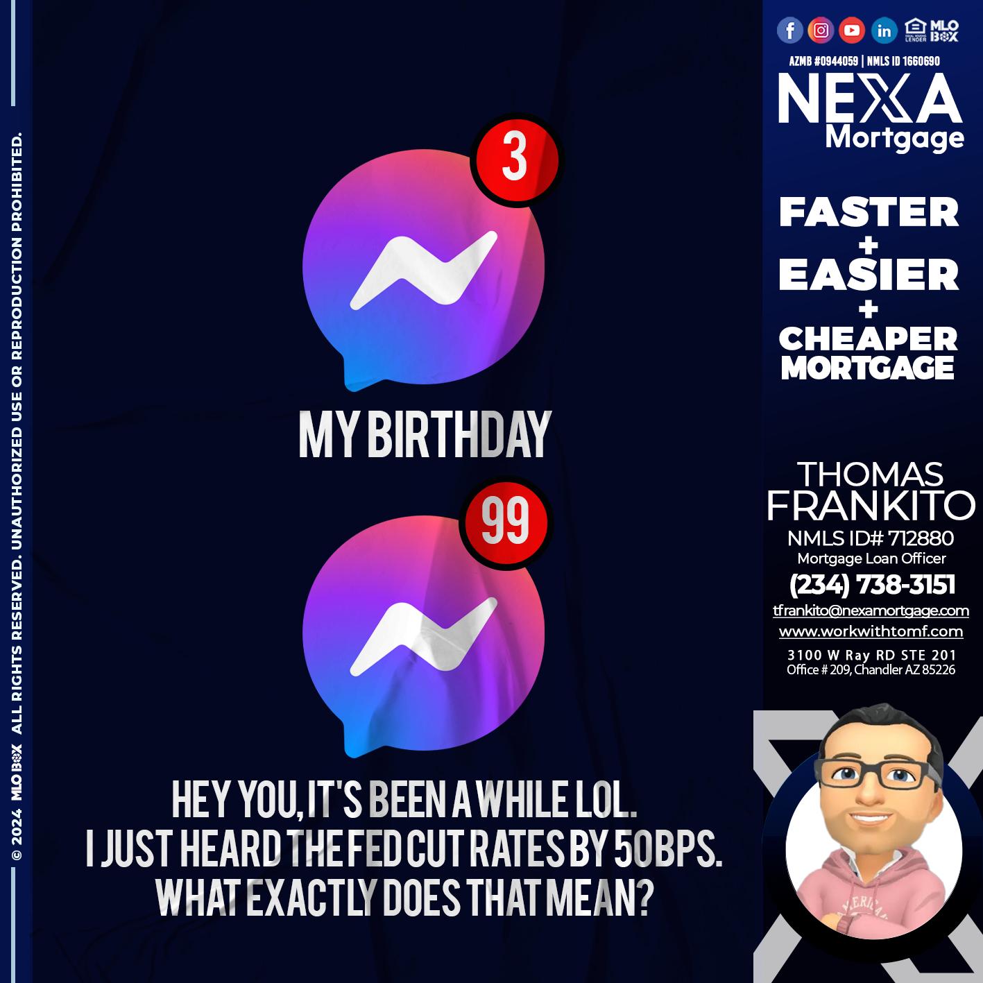 birthday - Thomas Frankito -Mortgage Loan Officer