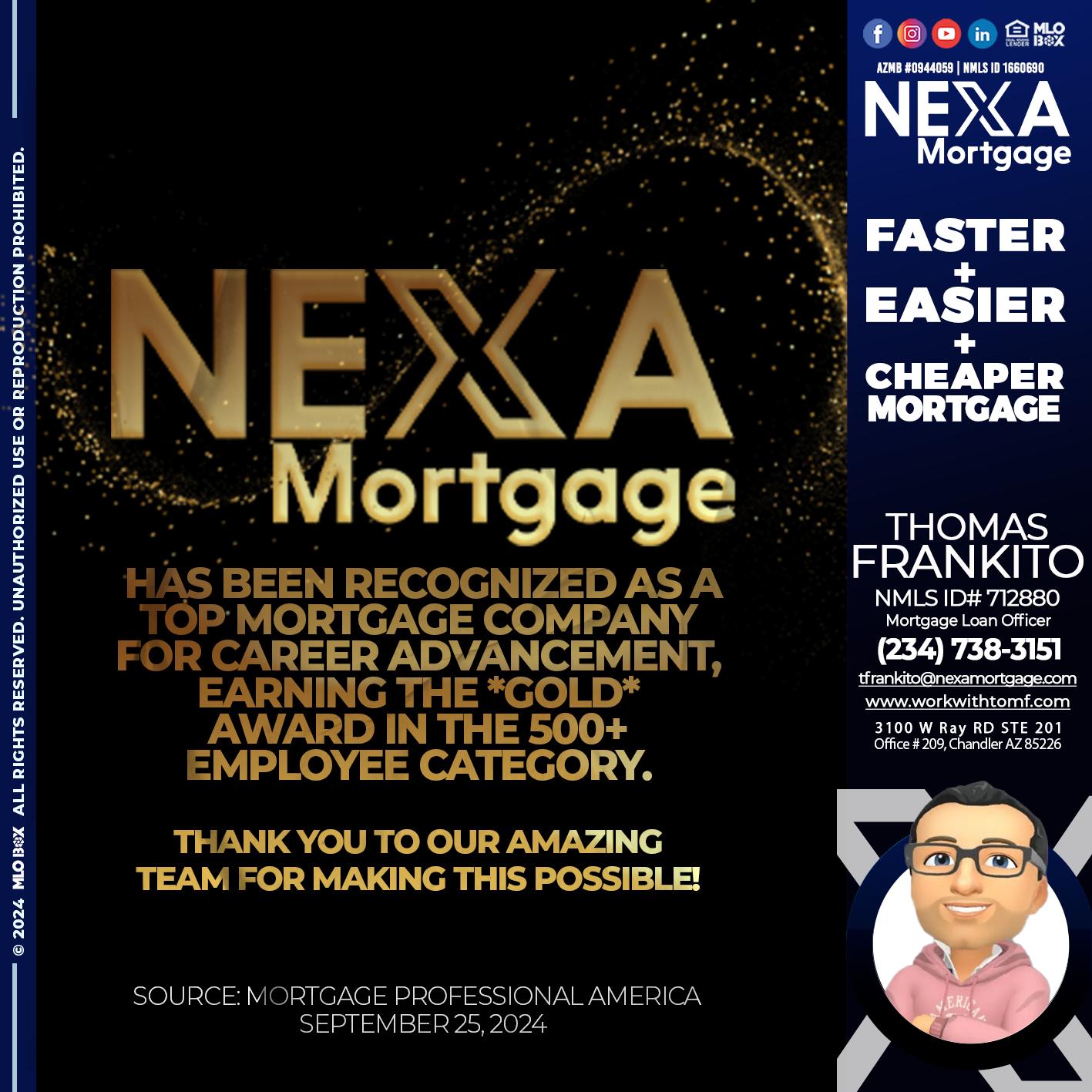 nexa 500 - Thomas Frankito -Mortgage Loan Officer