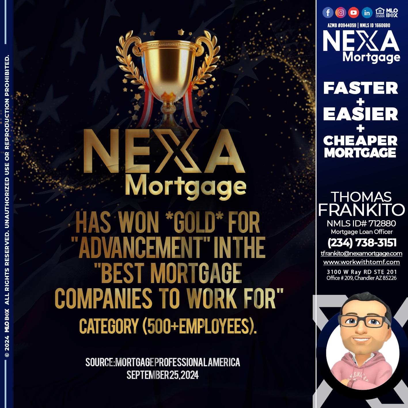 nexa 500 2 - Thomas Frankito -Mortgage Loan Officer