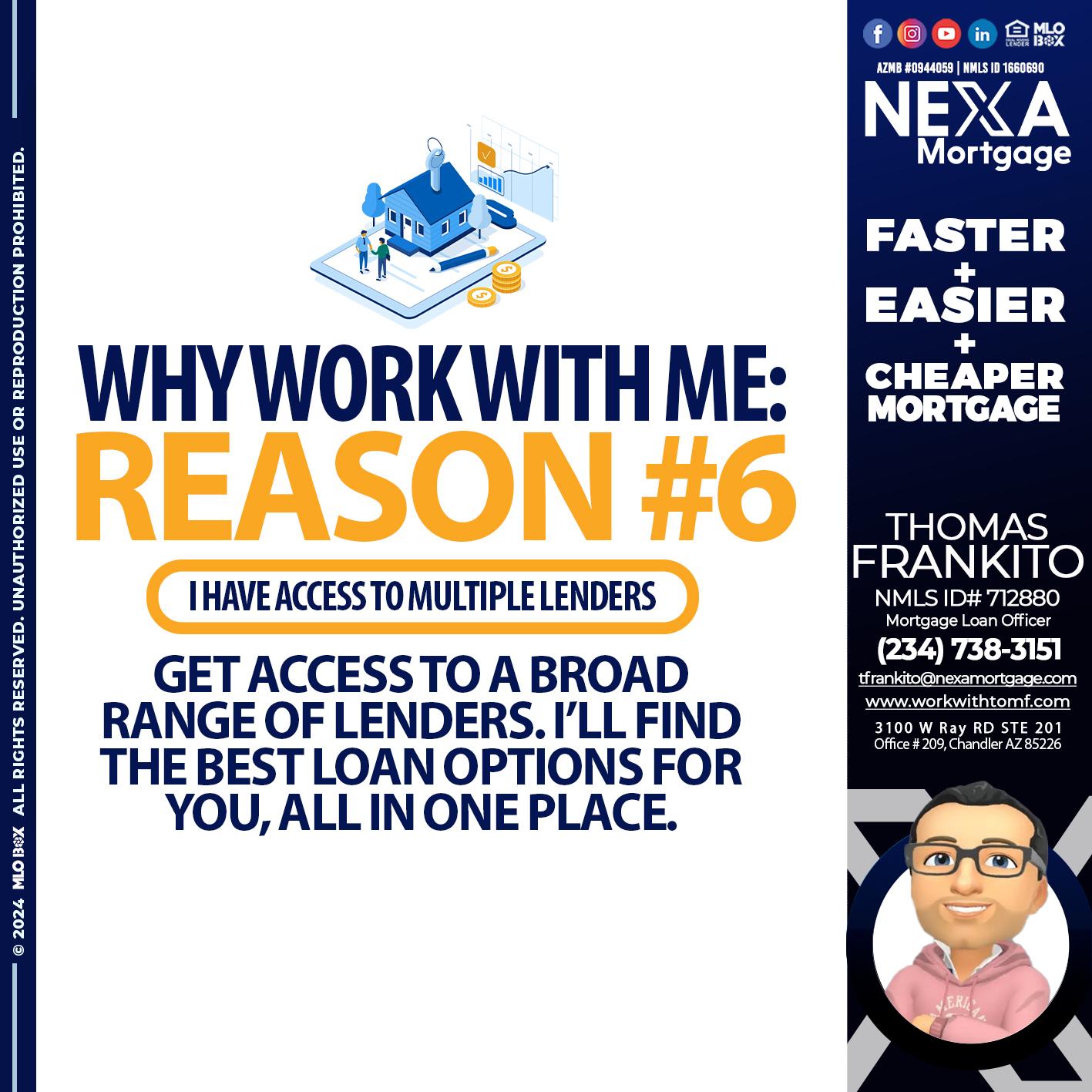 reason 6 - Thomas Frankito -Mortgage Loan Officer