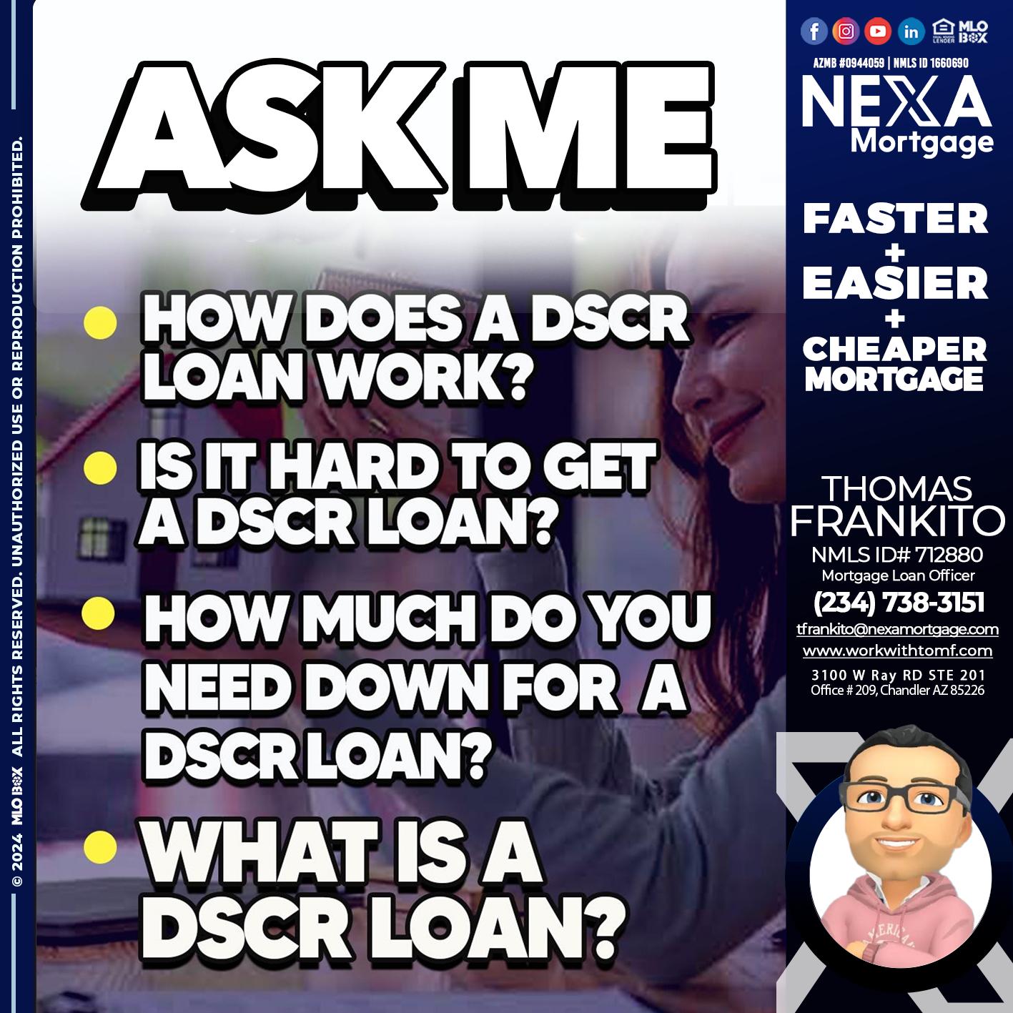 ASK ME - Thomas Frankito -Mortgage Loan Officer