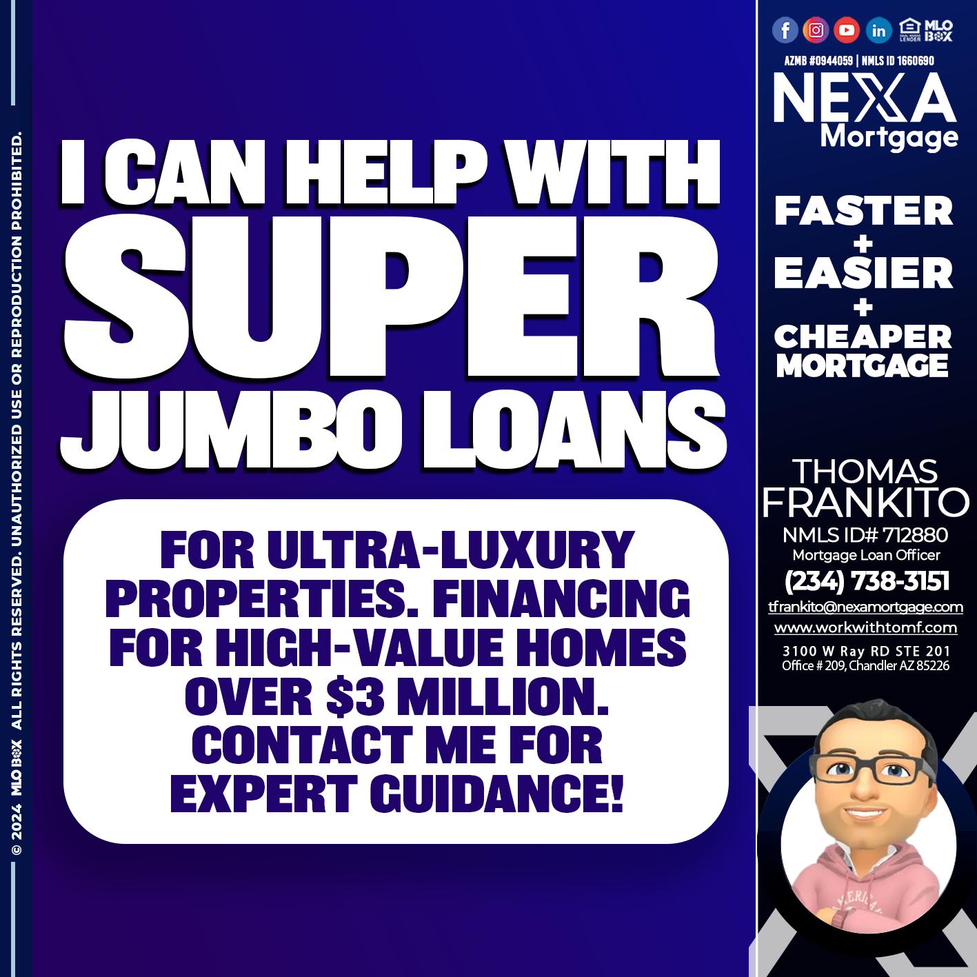 I CAN HELP - Thomas Frankito -Mortgage Loan Officer