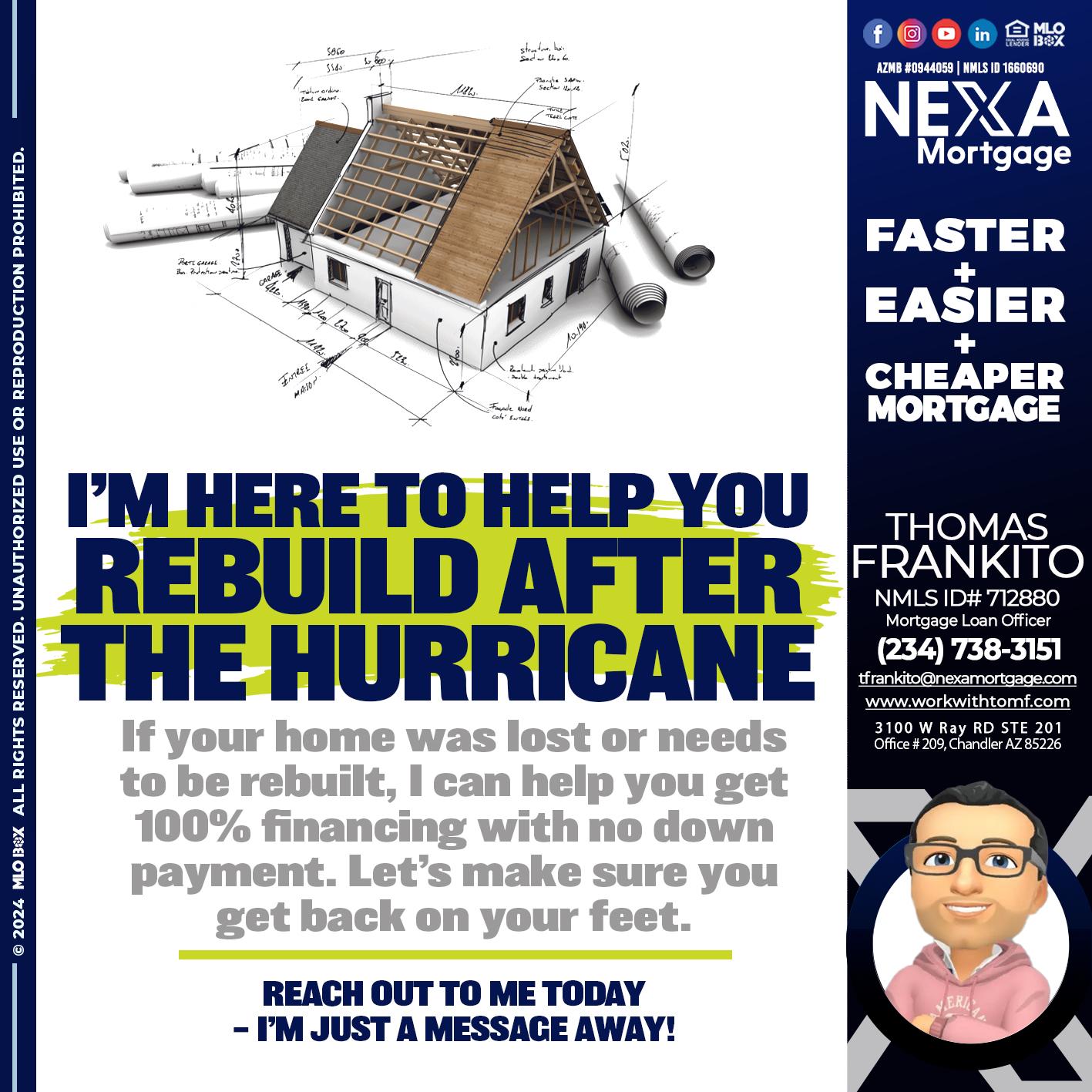 IM HERE TO HELP - Thomas Frankito -Mortgage Loan Officer