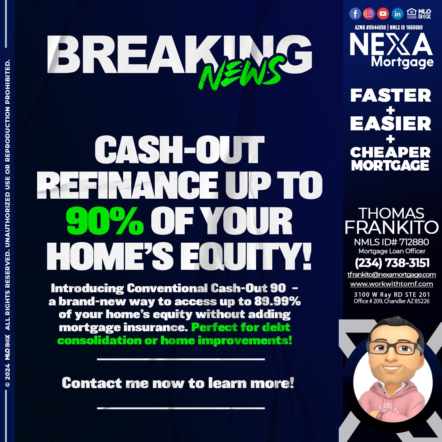 BREAKING NEWS - Thomas Frankito -Mortgage Loan Officer