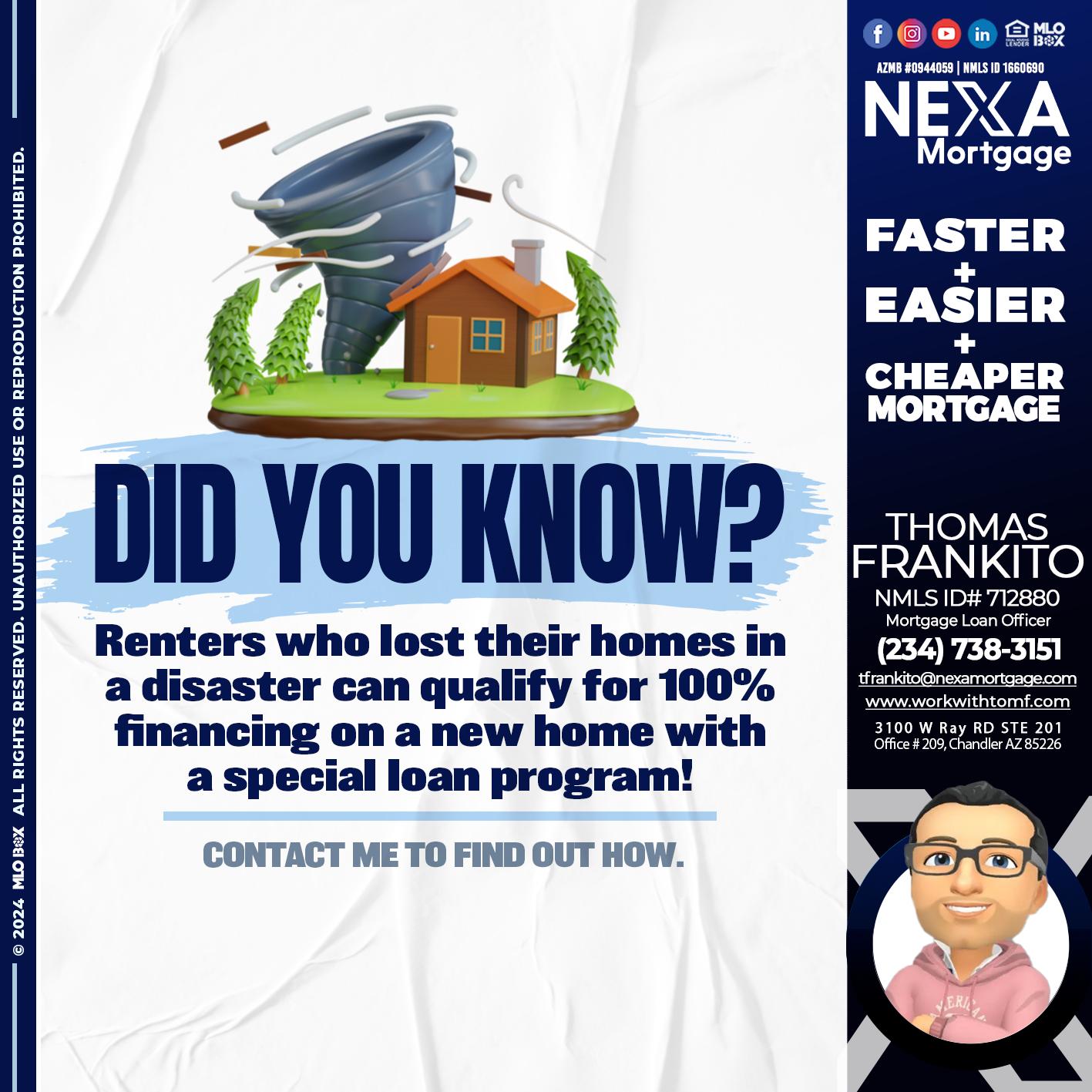 did you know? - Thomas Frankito -Mortgage Loan Officer
