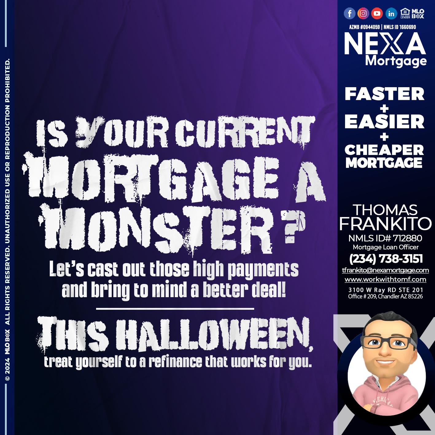 CURRENT MORTGAGE - Thomas Frankito -Mortgage Loan Officer