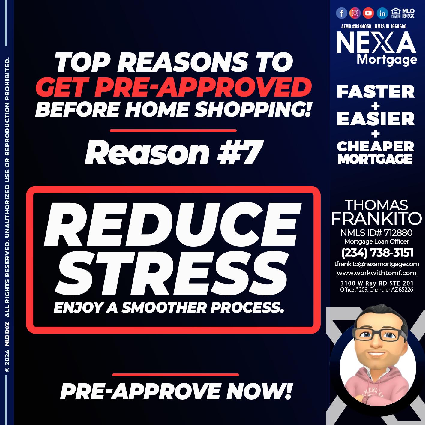 REASON 7 - Thomas Frankito -Mortgage Loan Officer