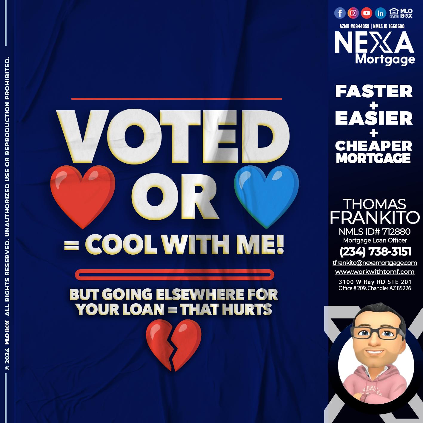 VOTED? - Thomas Frankito -Mortgage Loan Officer