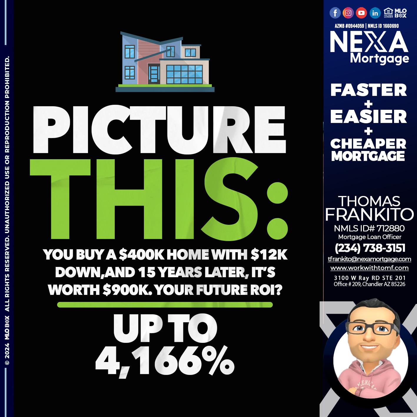 PICTURE THIS - Thomas Frankito -Mortgage Loan Officer