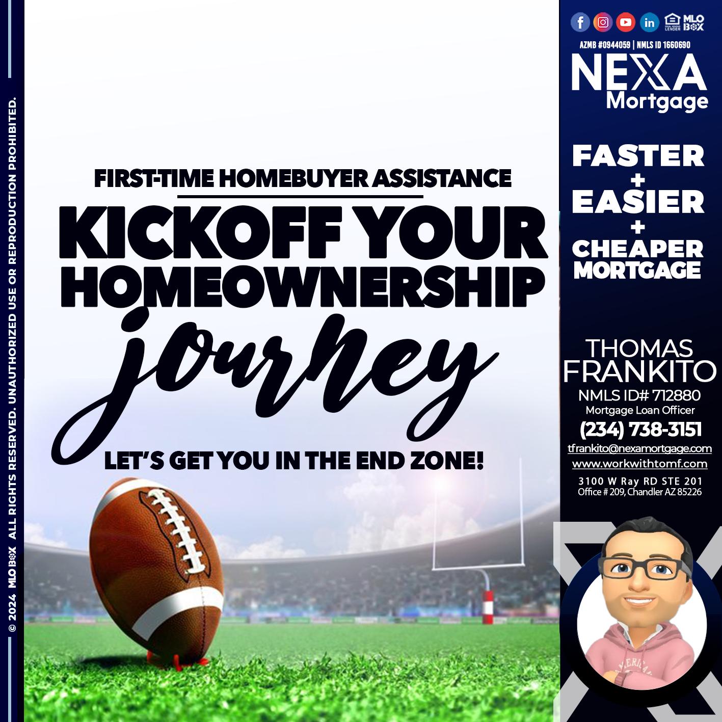 kick off - Thomas Frankito -Mortgage Loan Officer