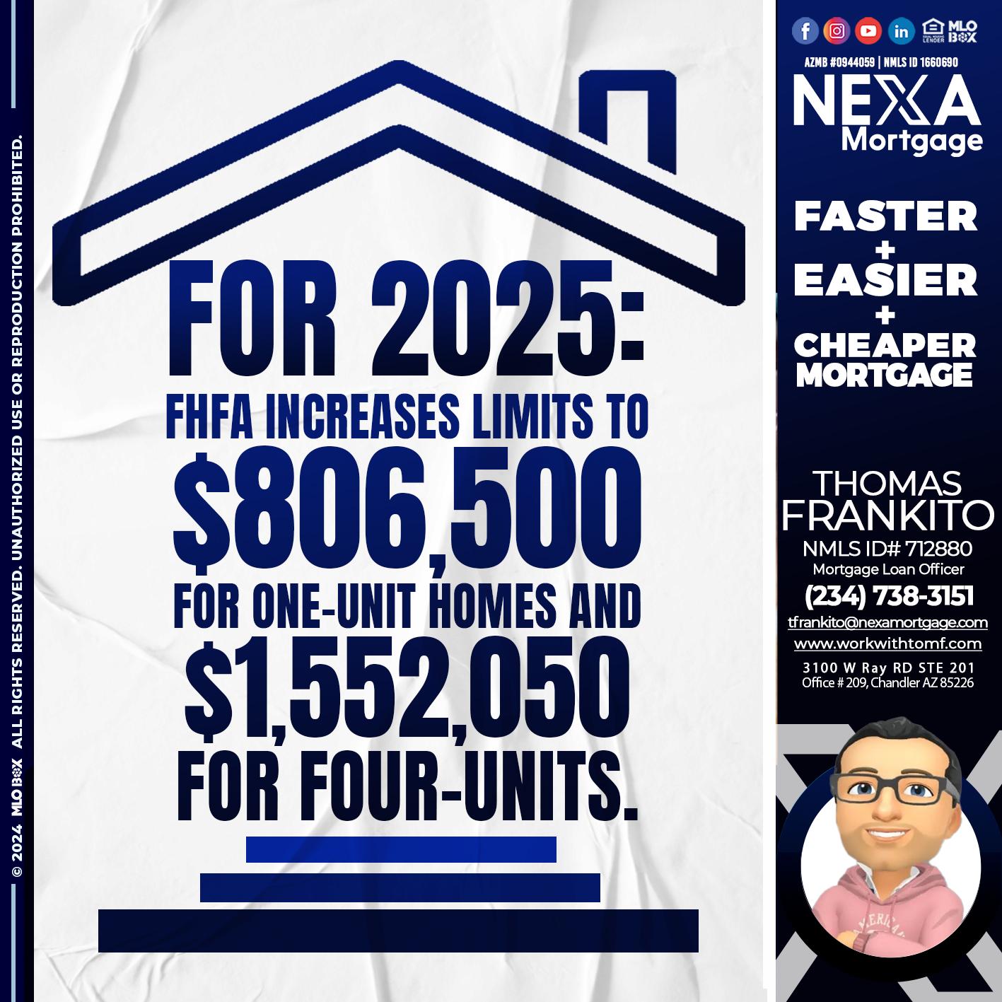 FOR 2025 - Thomas Frankito -Mortgage Loan Officer