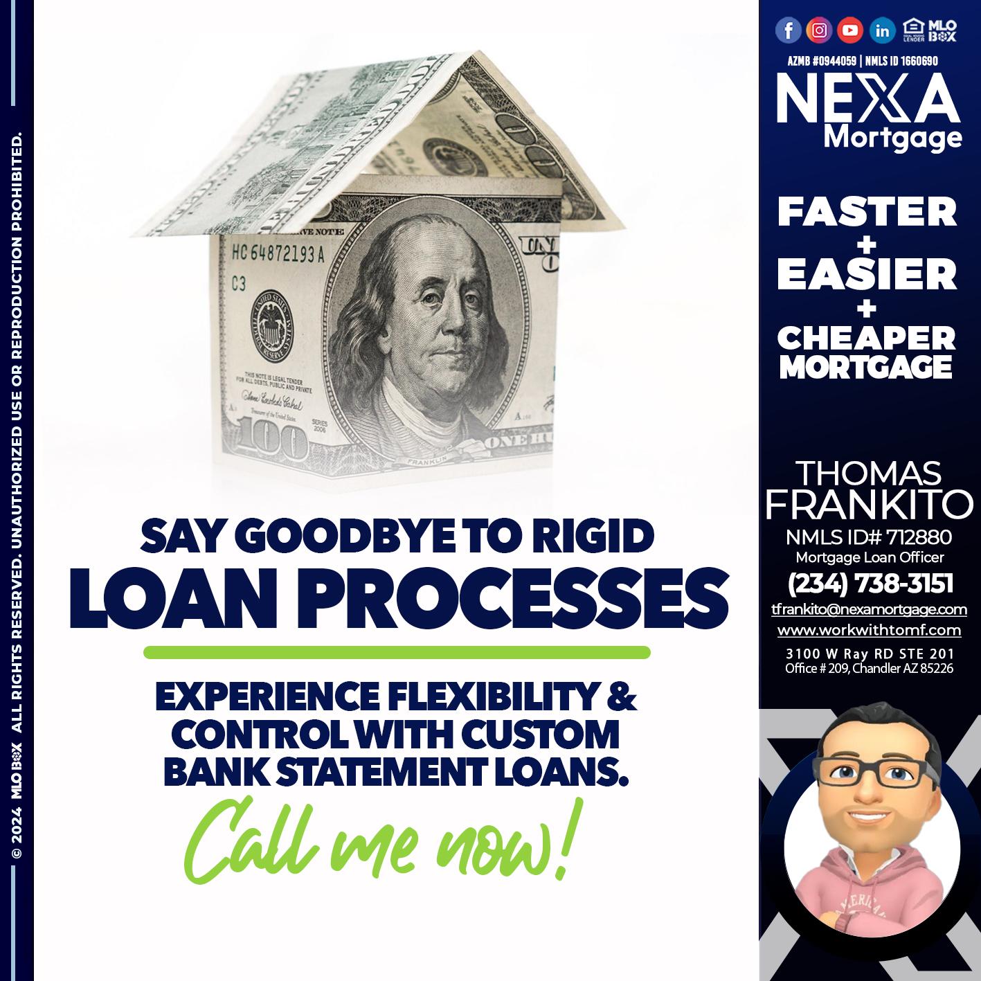 SAY GOODBYE - Thomas Frankito -Mortgage Loan Officer
