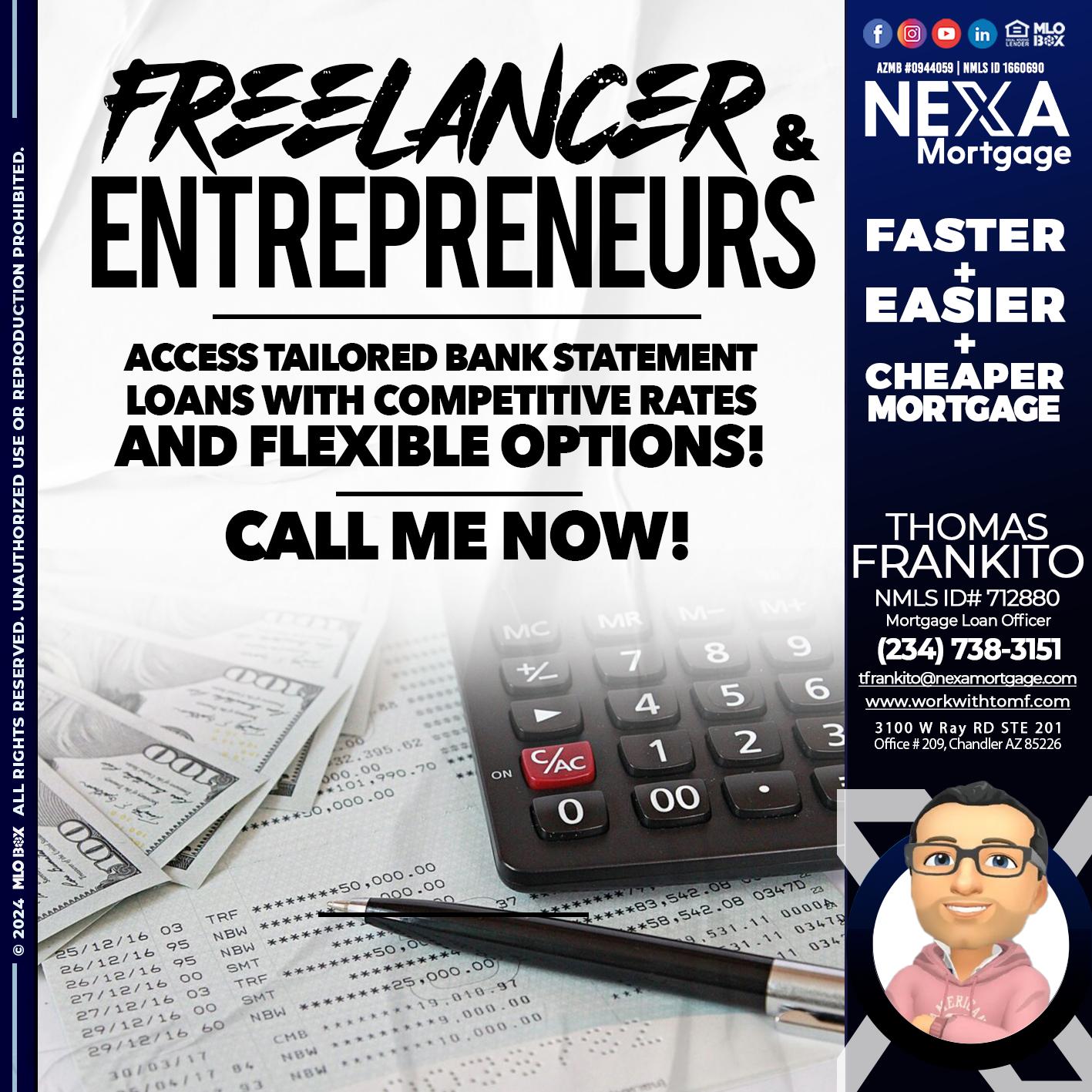 freelancer - Thomas Frankito -Mortgage Loan Officer