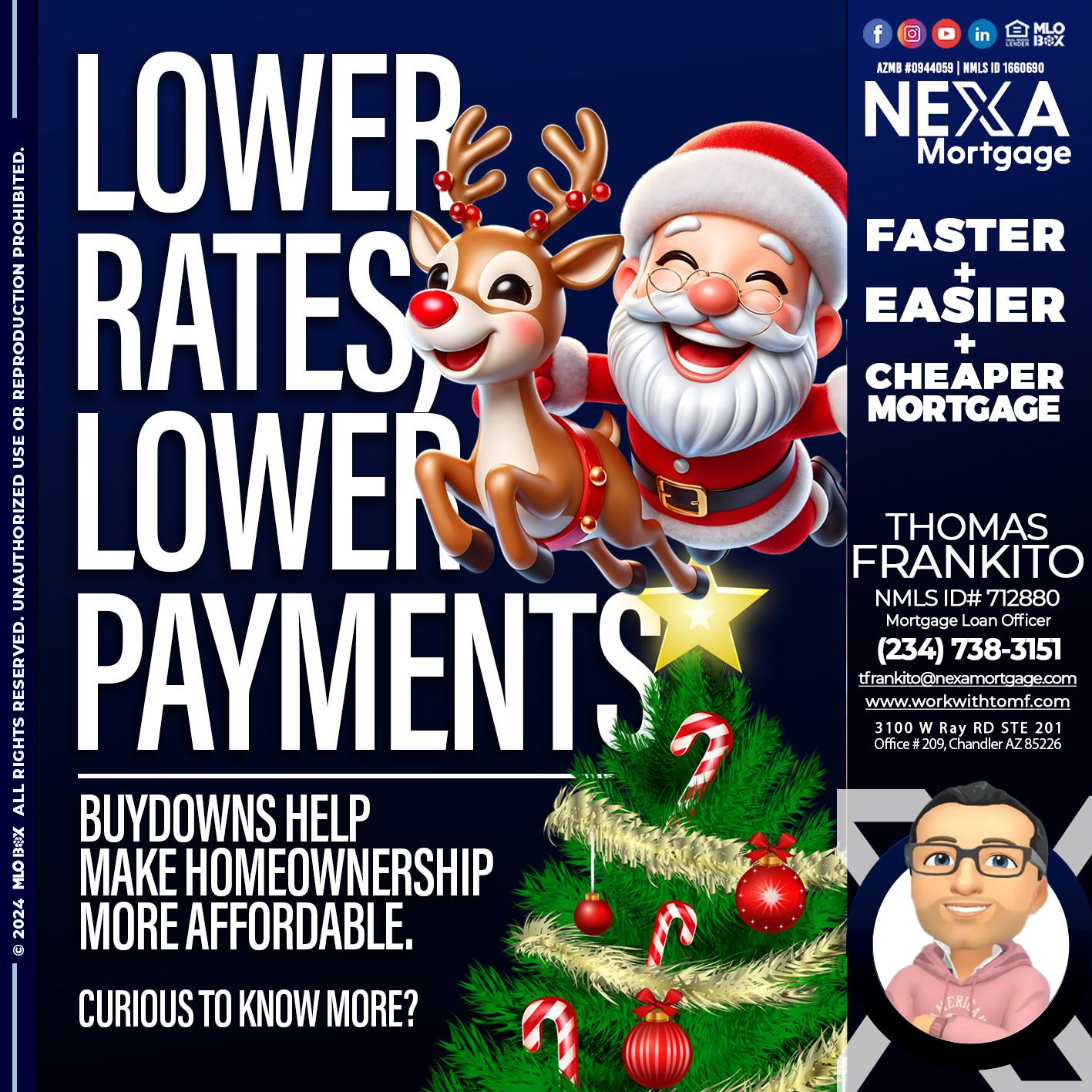 lower rates - Thomas Frankito -Mortgage Loan Officer
