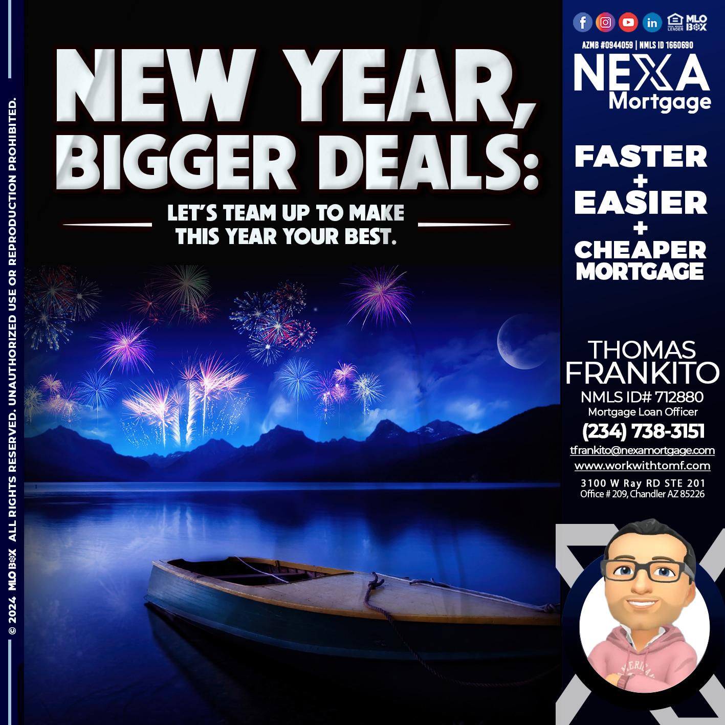 NEW YEAR - Thomas Frankito -Mortgage Loan Officer