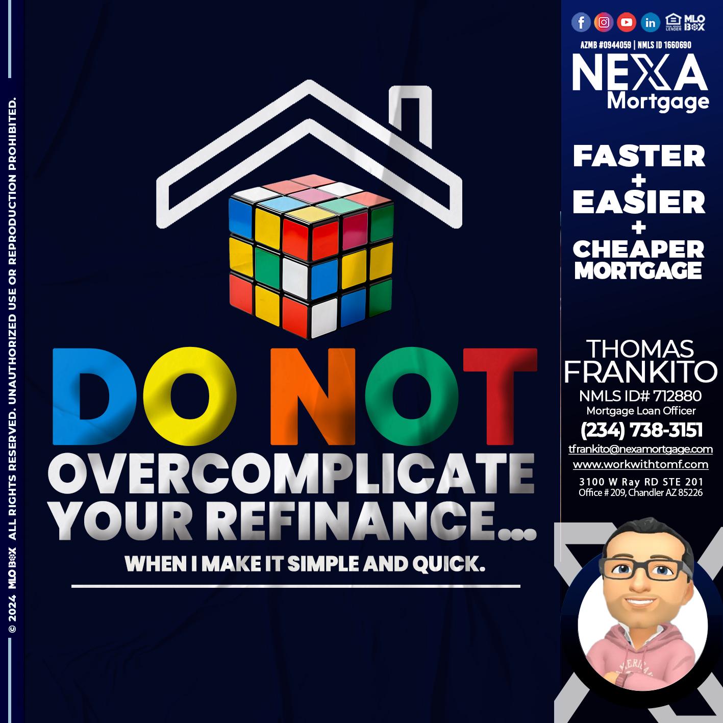 DO NOT - Thomas Frankito -Mortgage Loan Officer