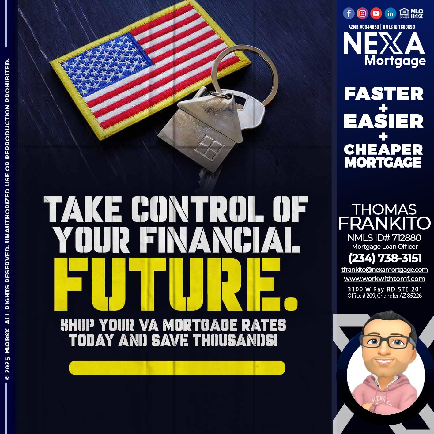 take control - Thomas Frankito -Mortgage Loan Officer