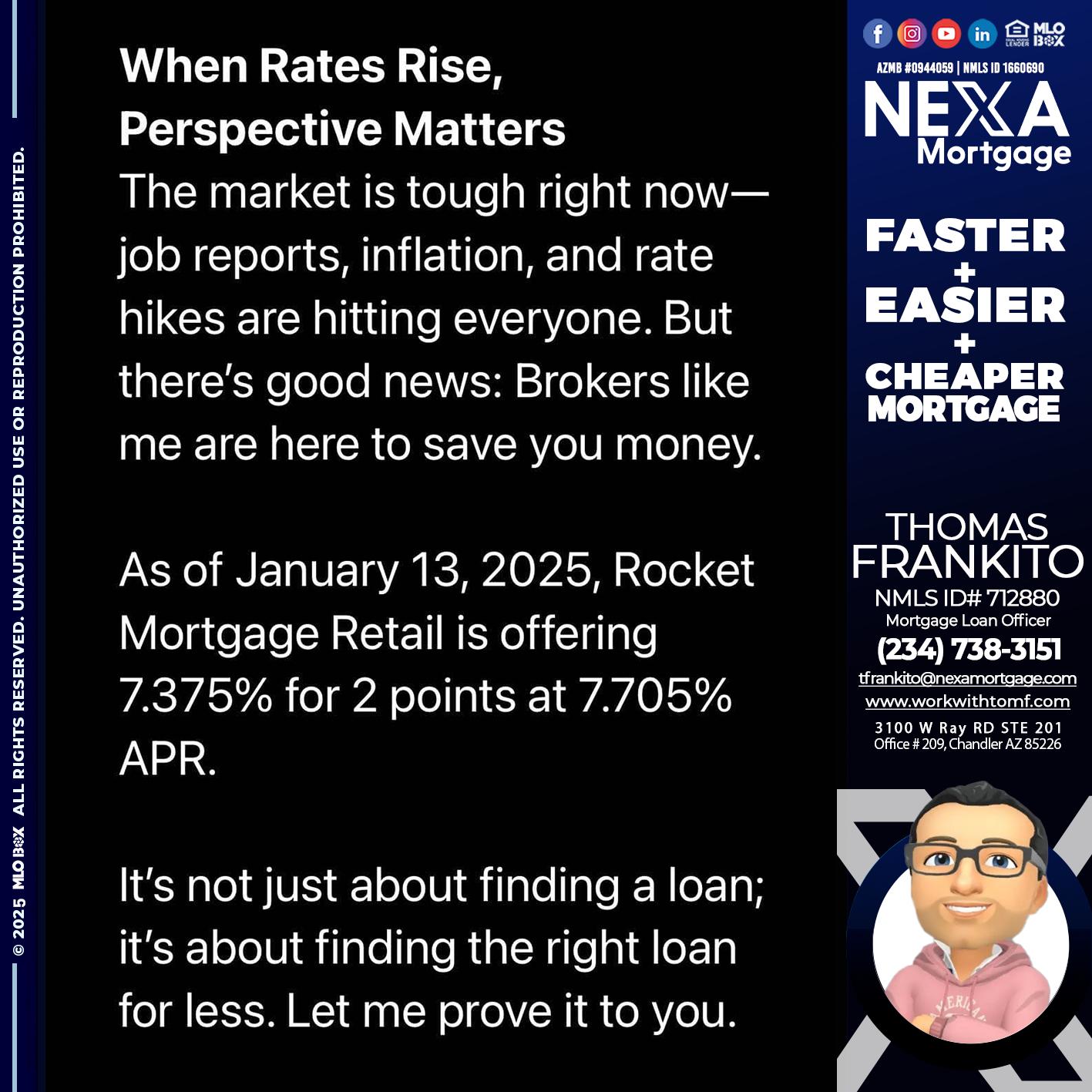 WHEN RATES RISE - Thomas Frankito -Mortgage Loan Officer