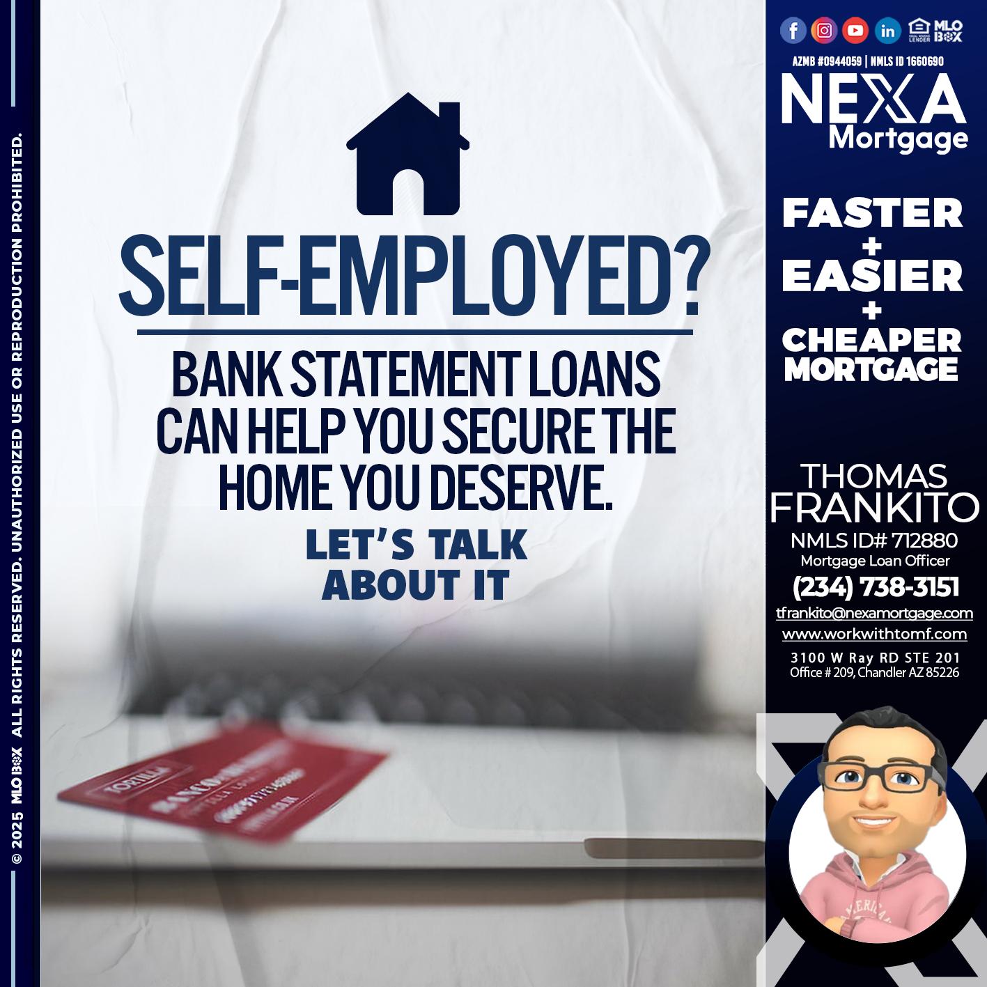 LET´S TALK ABOUT IT - Thomas Frankito -Mortgage Loan Officer