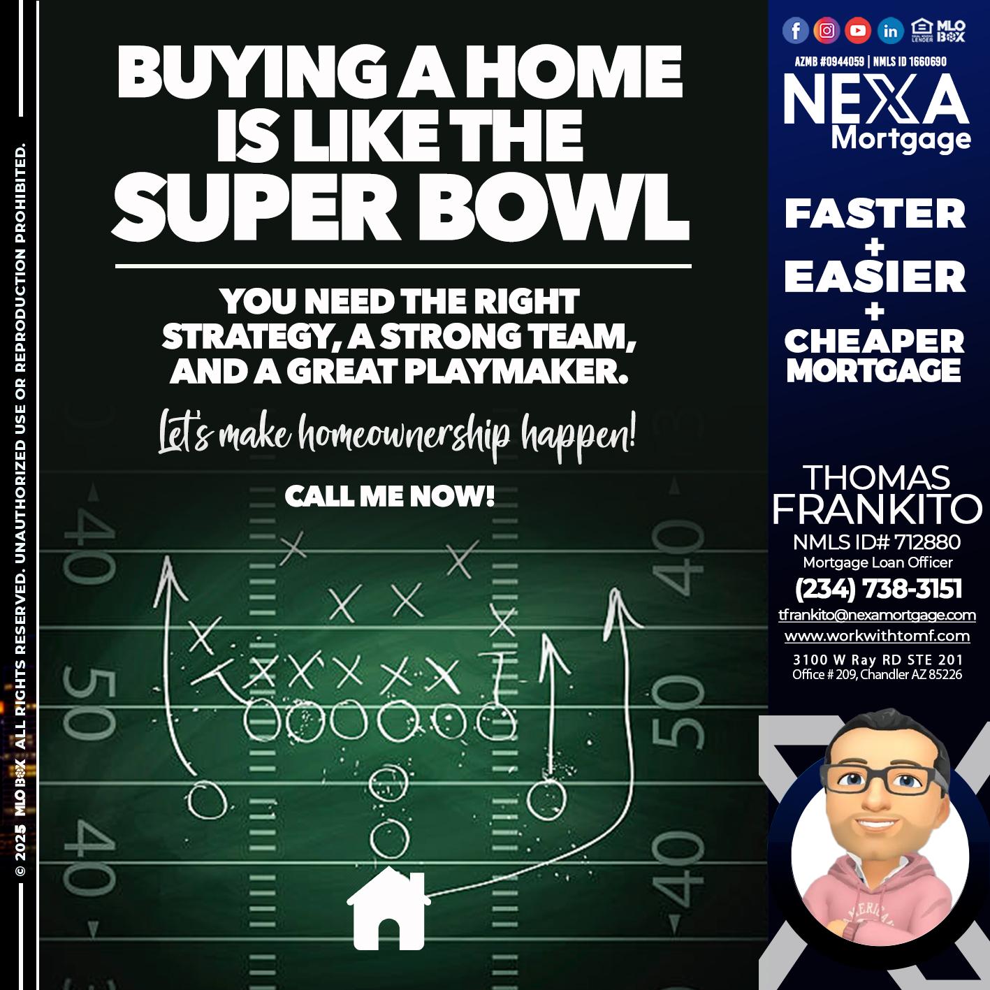 BUYING A HOME - Thomas Frankito -Mortgage Loan Officer