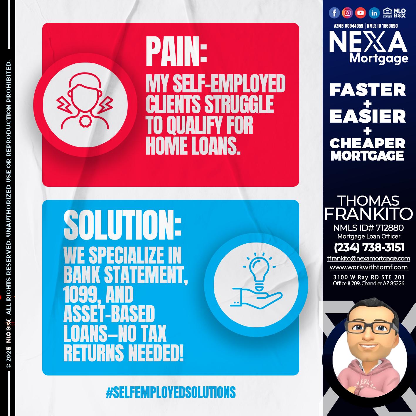 pain-solution - Thomas Frankito -Mortgage Loan Officer