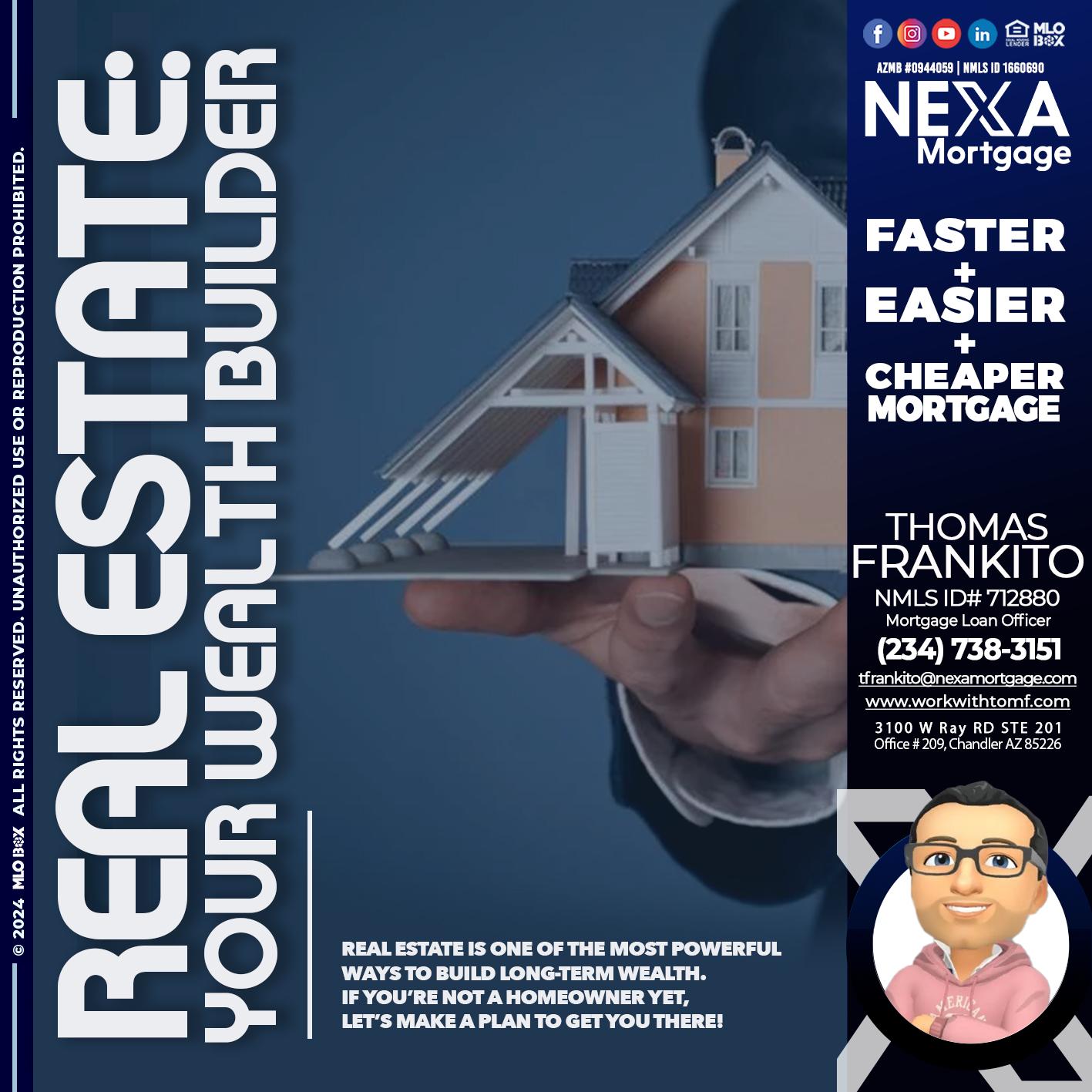REAL ESTATE FIXED - Thomas Frankito -Mortgage Loan Officer