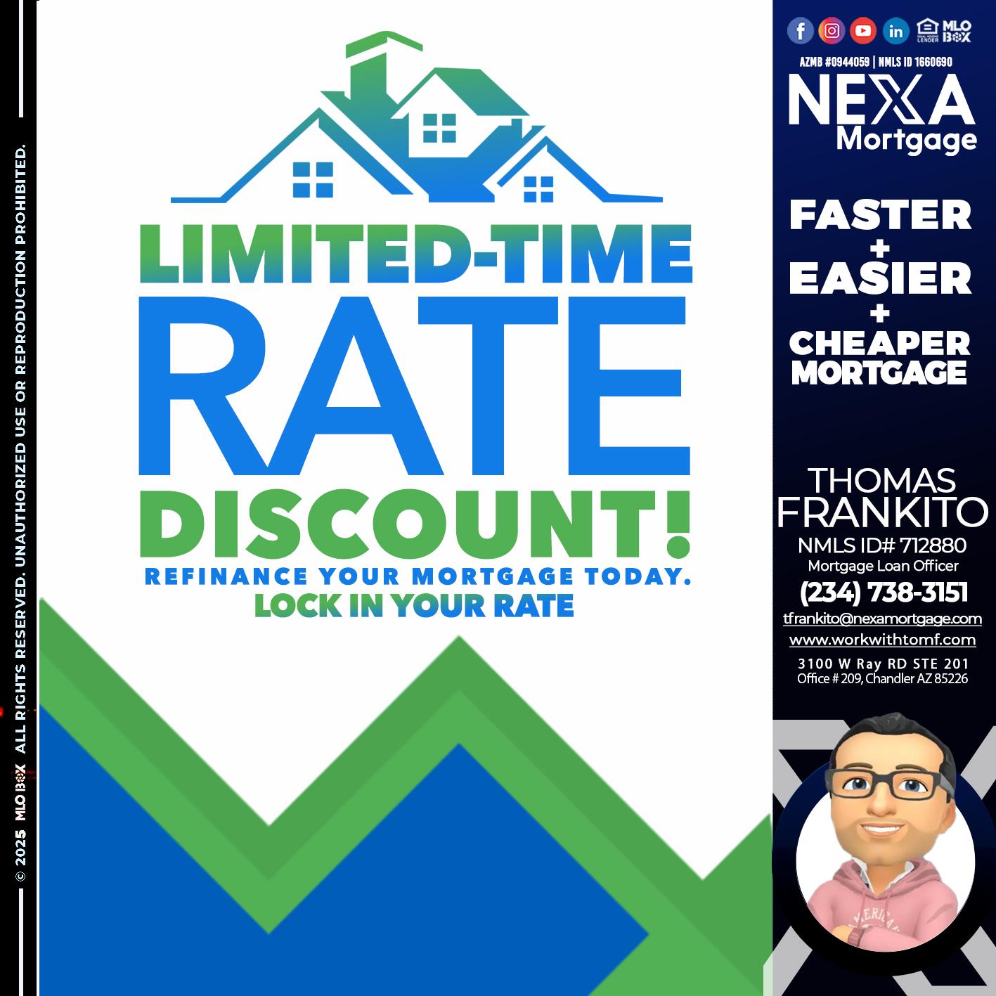 LIMITED TIME - Thomas Frankito -Mortgage Loan Officer