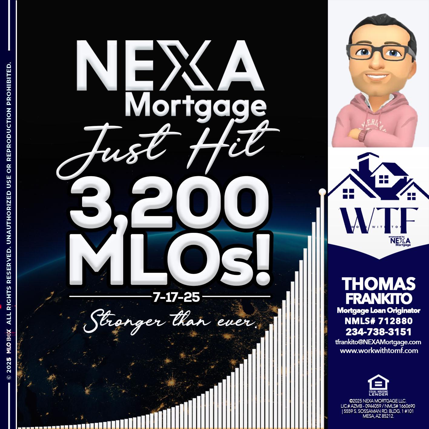 3200 MLOs - Thomas Frankito -Mortgage Loan Officer
