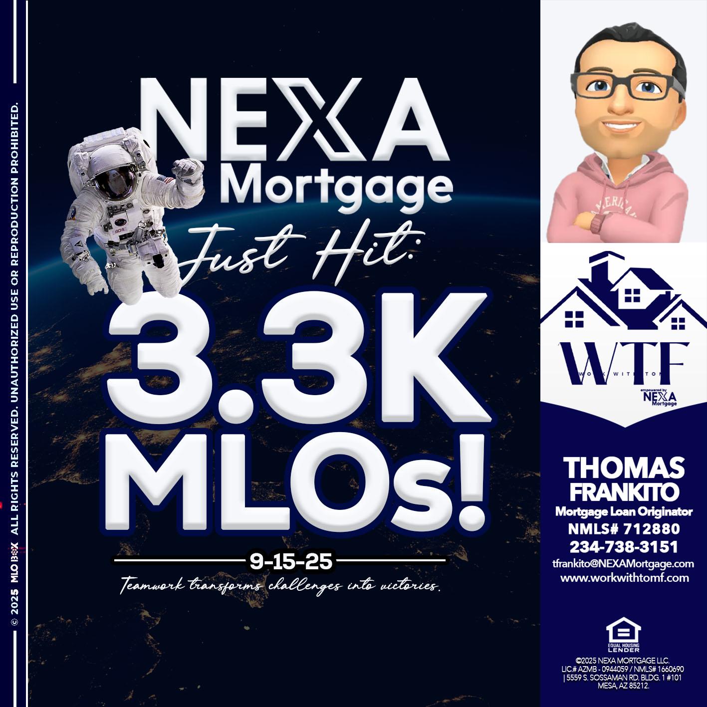 3.3K - Thomas Frankito -Mortgage Loan Officer