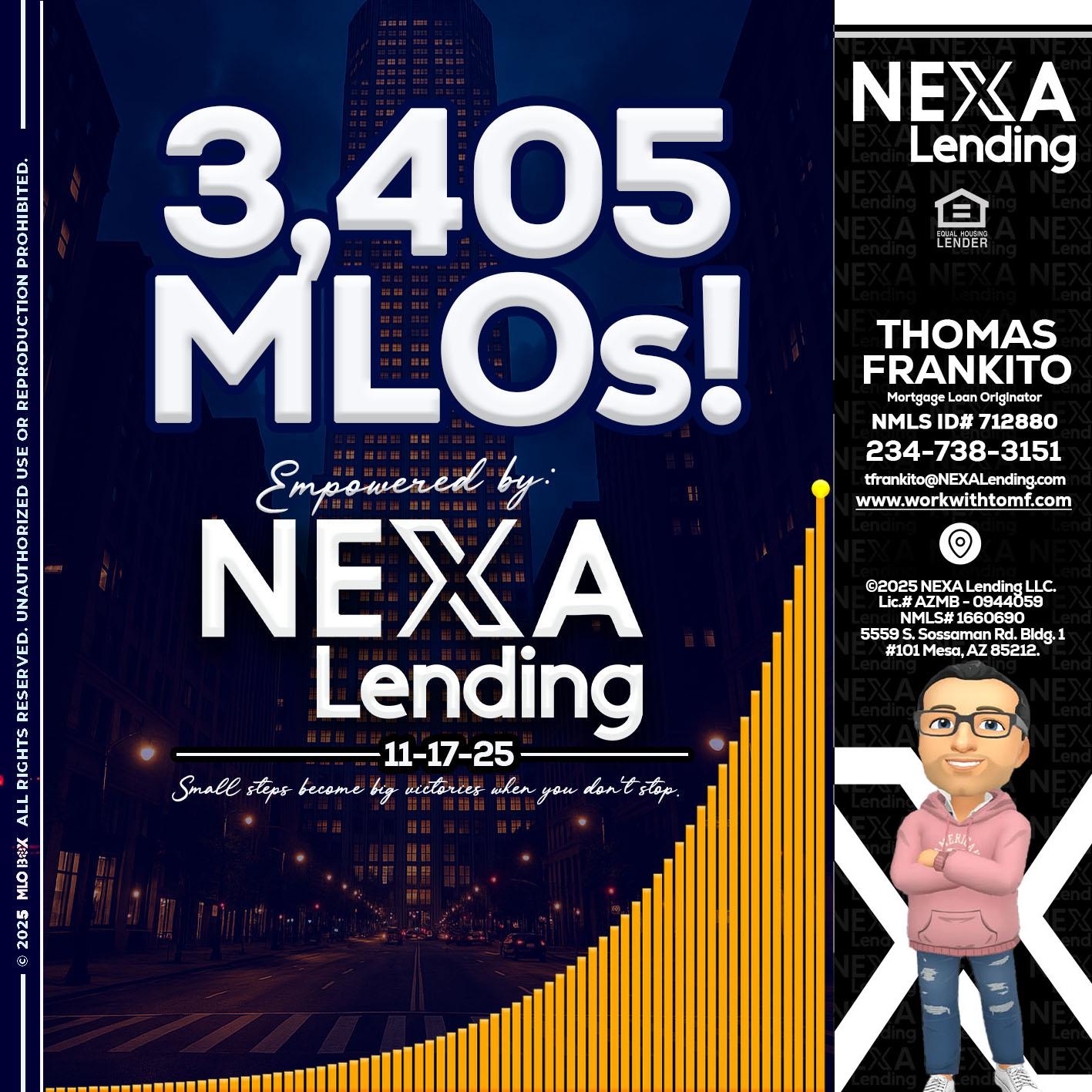 3405 MLOs - Thomas Frankito -Mortgage Loan Officer