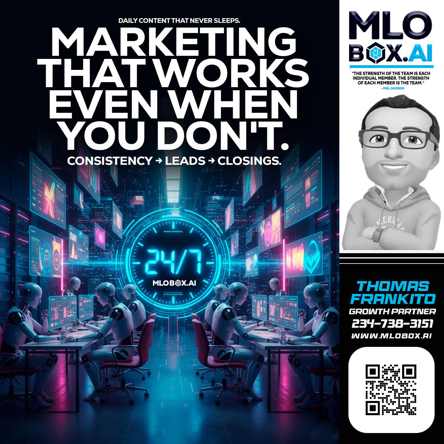 MARKETING THAT WORKS - Thomas Frankito -Mortgage Loan Officer