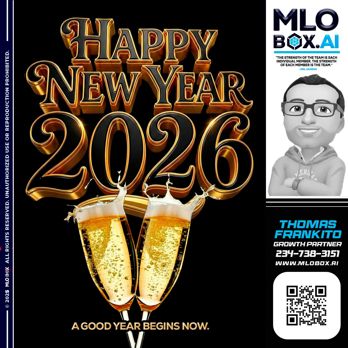 HAPPY NEW YEAR - Thomas Frankito -Mortgage Loan Officer