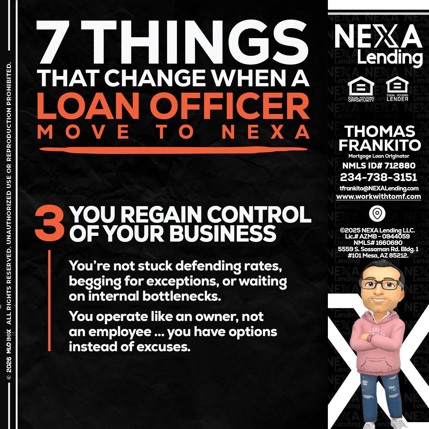 7 things (3) - Thomas Frankito -Mortgage Loan Officer