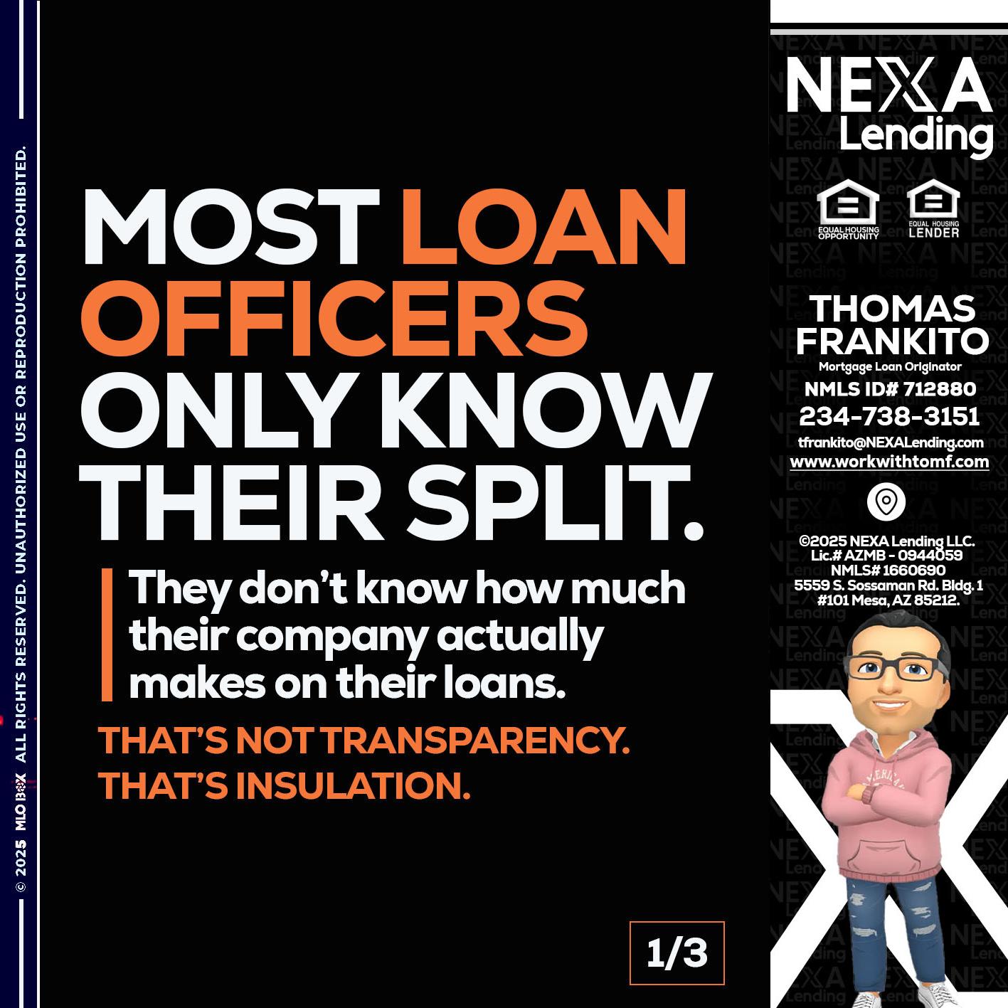 1 OF 3 - Thomas Frankito -Mortgage Loan Officer