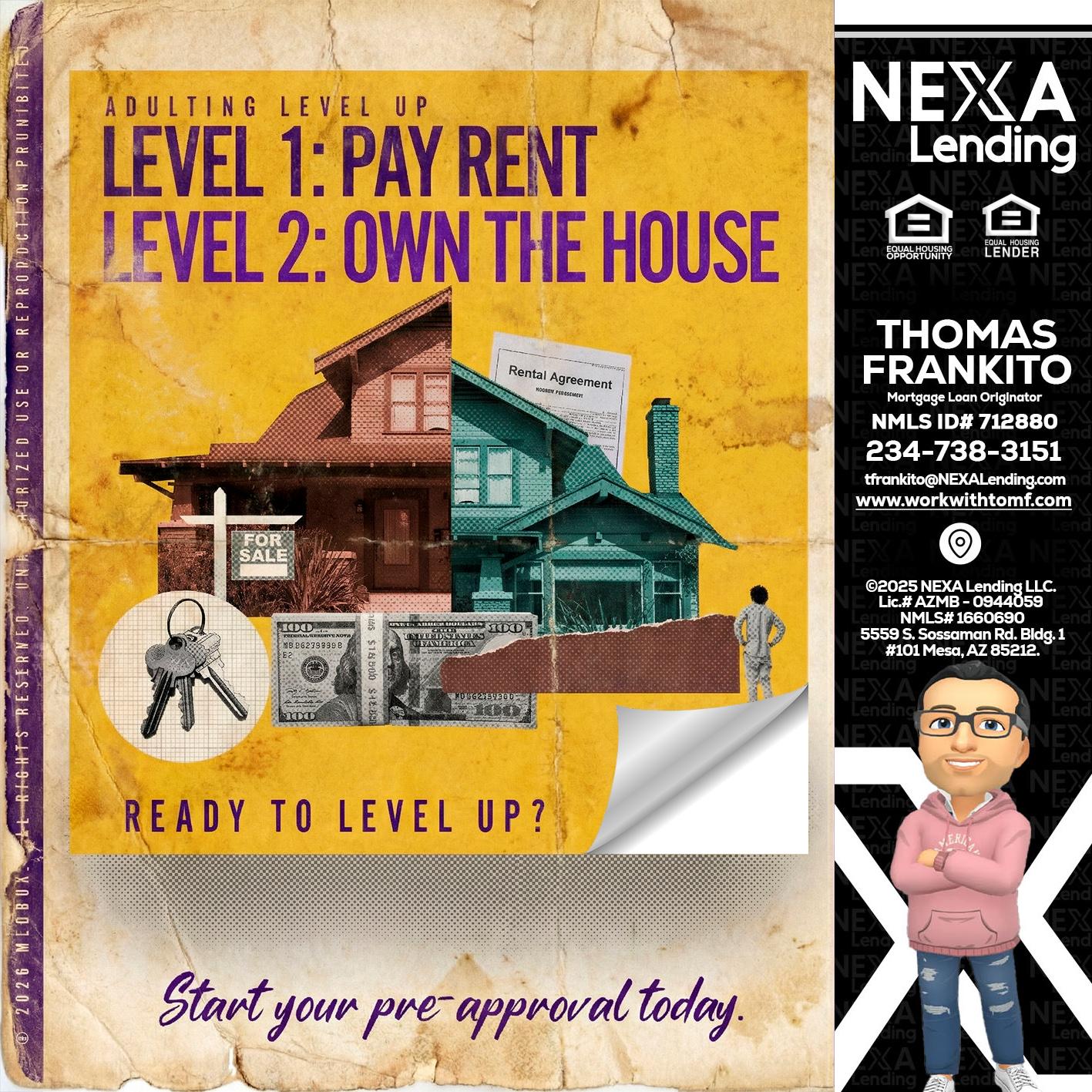 LEVEL 1 - Thomas Frankito -Mortgage Loan Officer