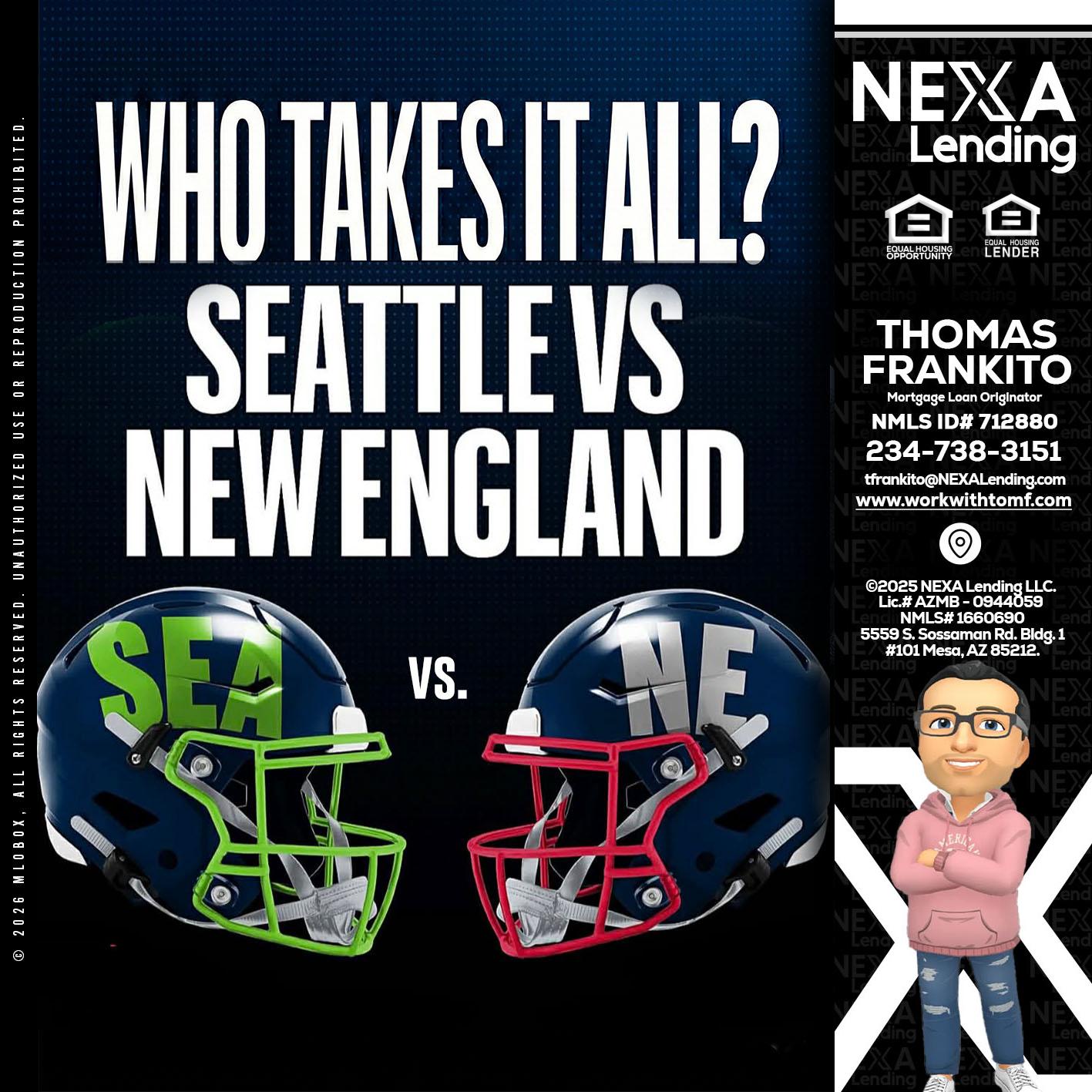 WHO TAKE IT ALL? - Thomas Frankito -Mortgage Loan Officer