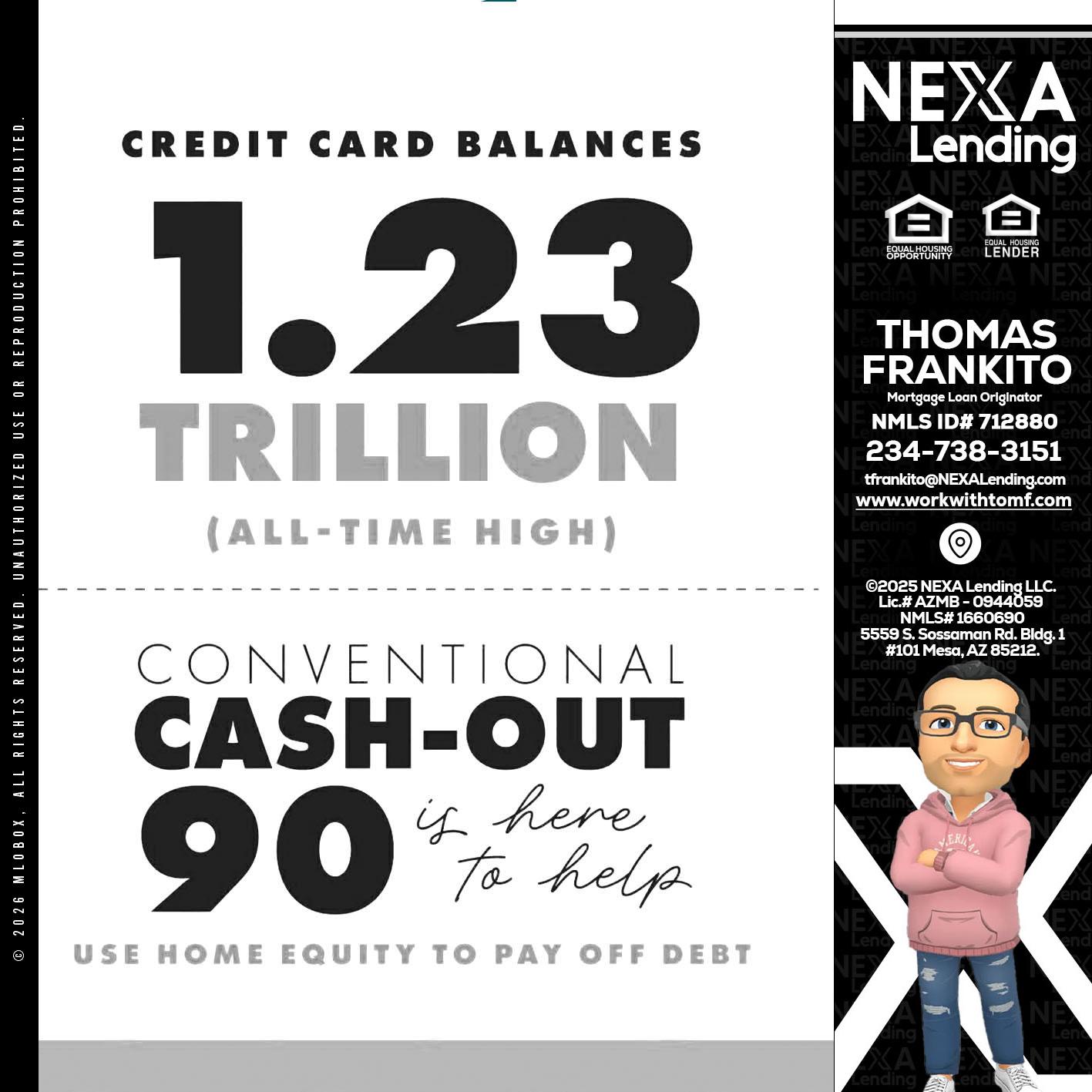 CREDIT CARD BALANCE - Thomas Frankito -Mortgage Loan Officer