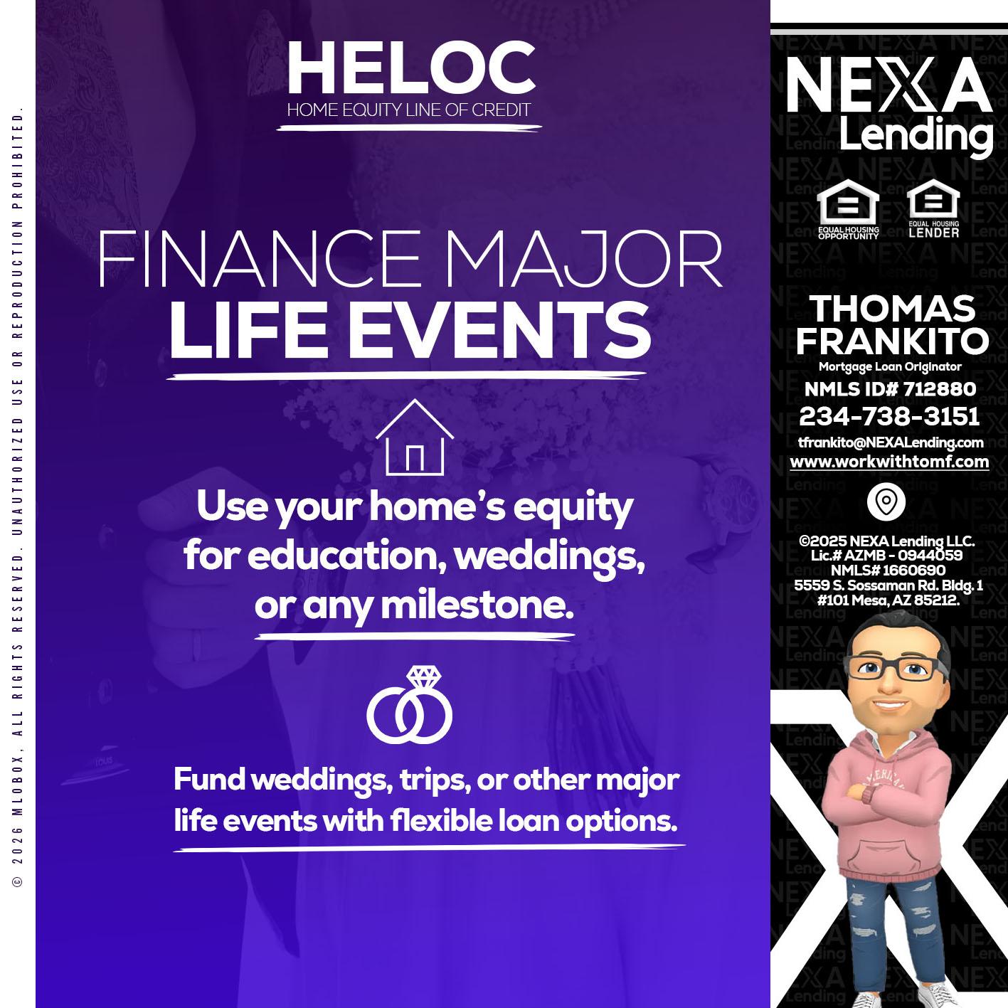 HELOC - Thomas Frankito -Mortgage Loan Officer
