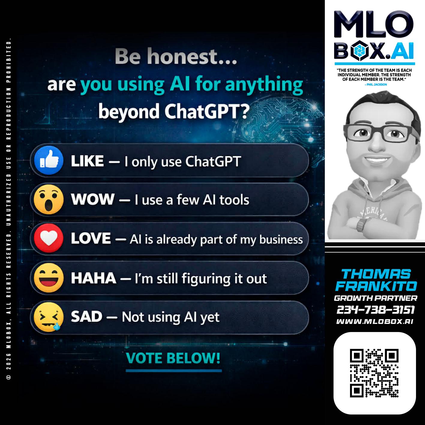 BE HONEST - Thomas Frankito -Mortgage Loan Officer