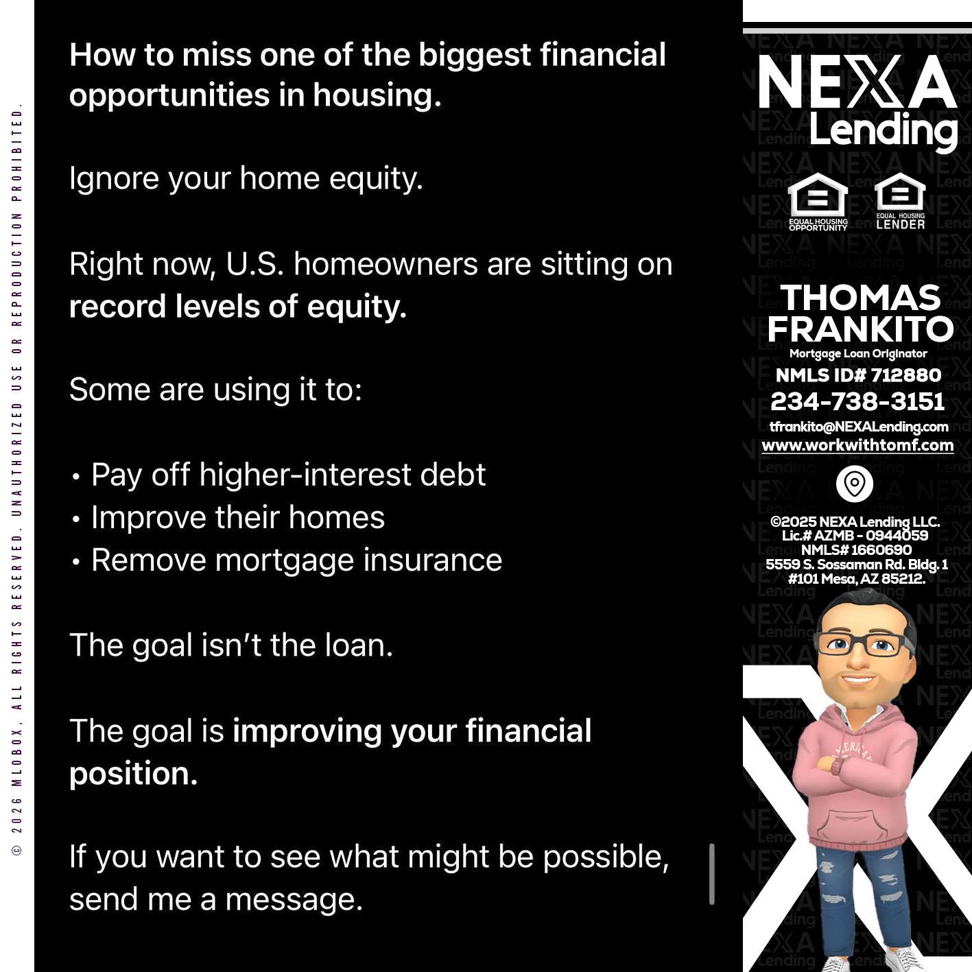 how to miss - Thomas Frankito -Mortgage Loan Officer