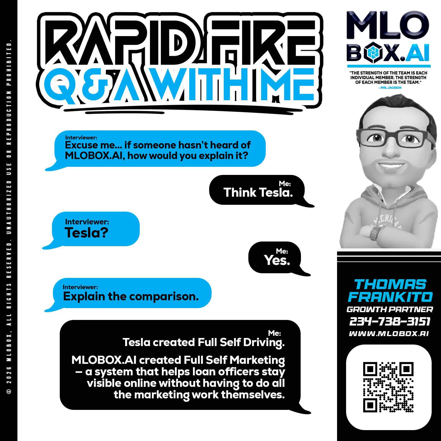 RAPID FIRE Q&A - Thomas Frankito -Mortgage Loan Officer