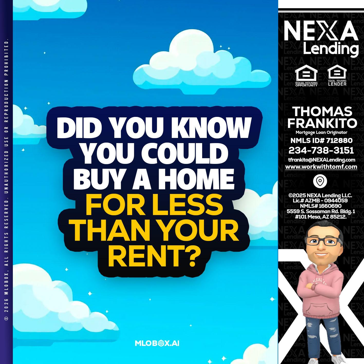 DID YOU KNOW - Thomas Frankito -Mortgage Loan Officer