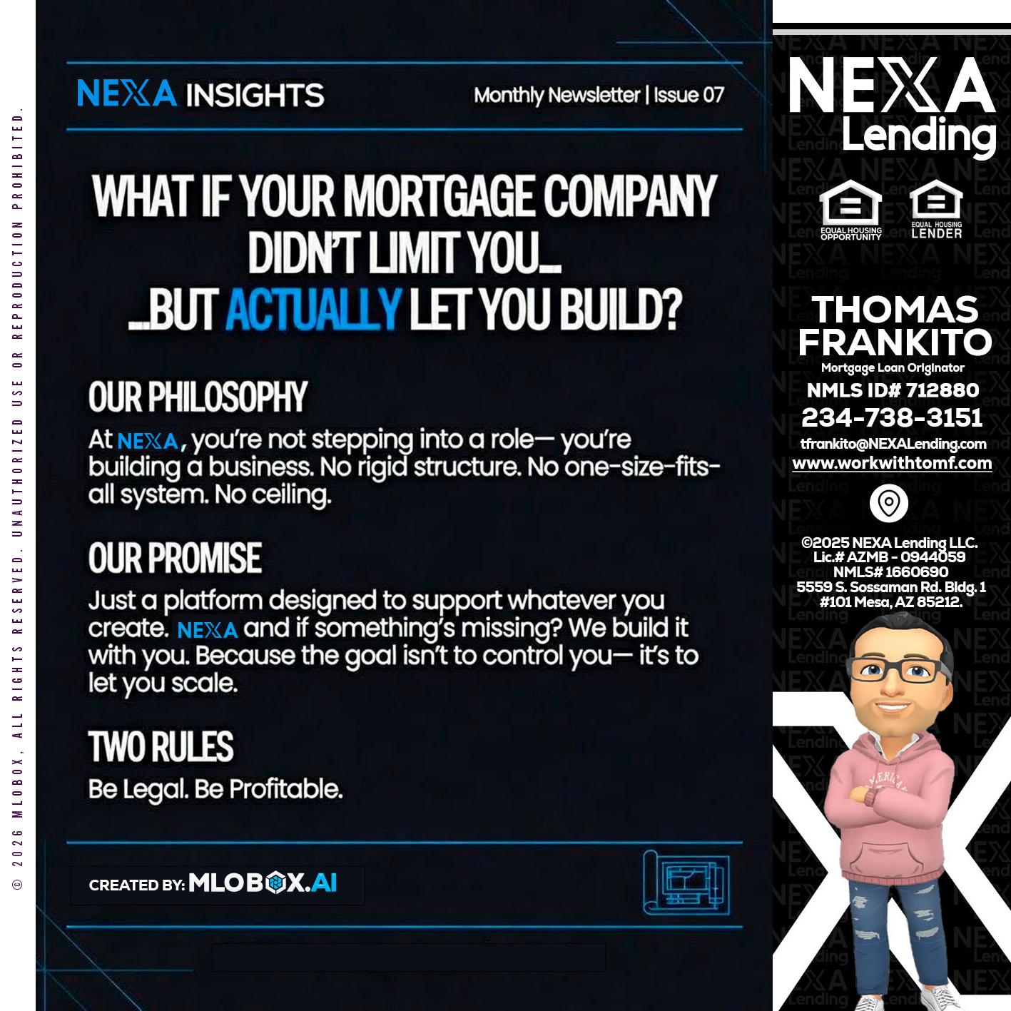 NEXA INSIGHTS - Thomas Frankito -Mortgage Loan Officer