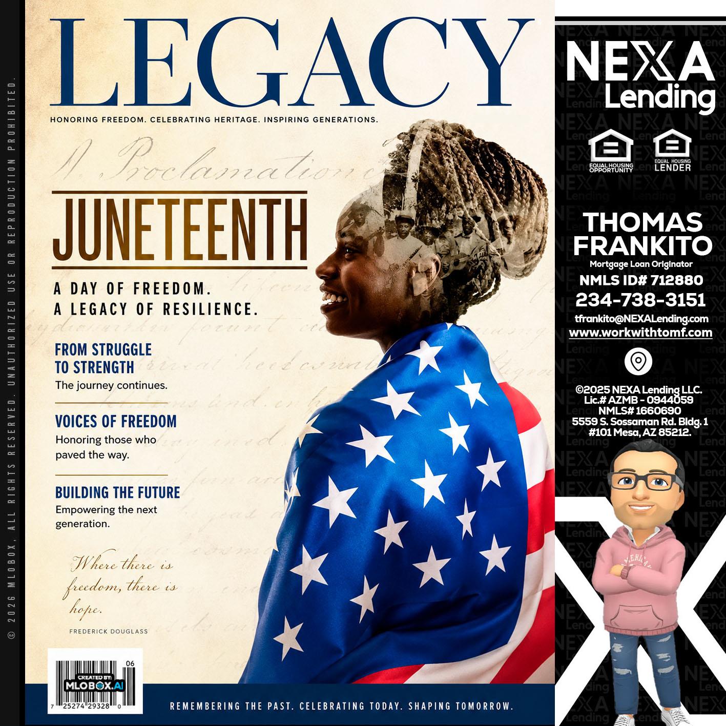 LEGACY - Thomas Frankito -Mortgage Loan Officer