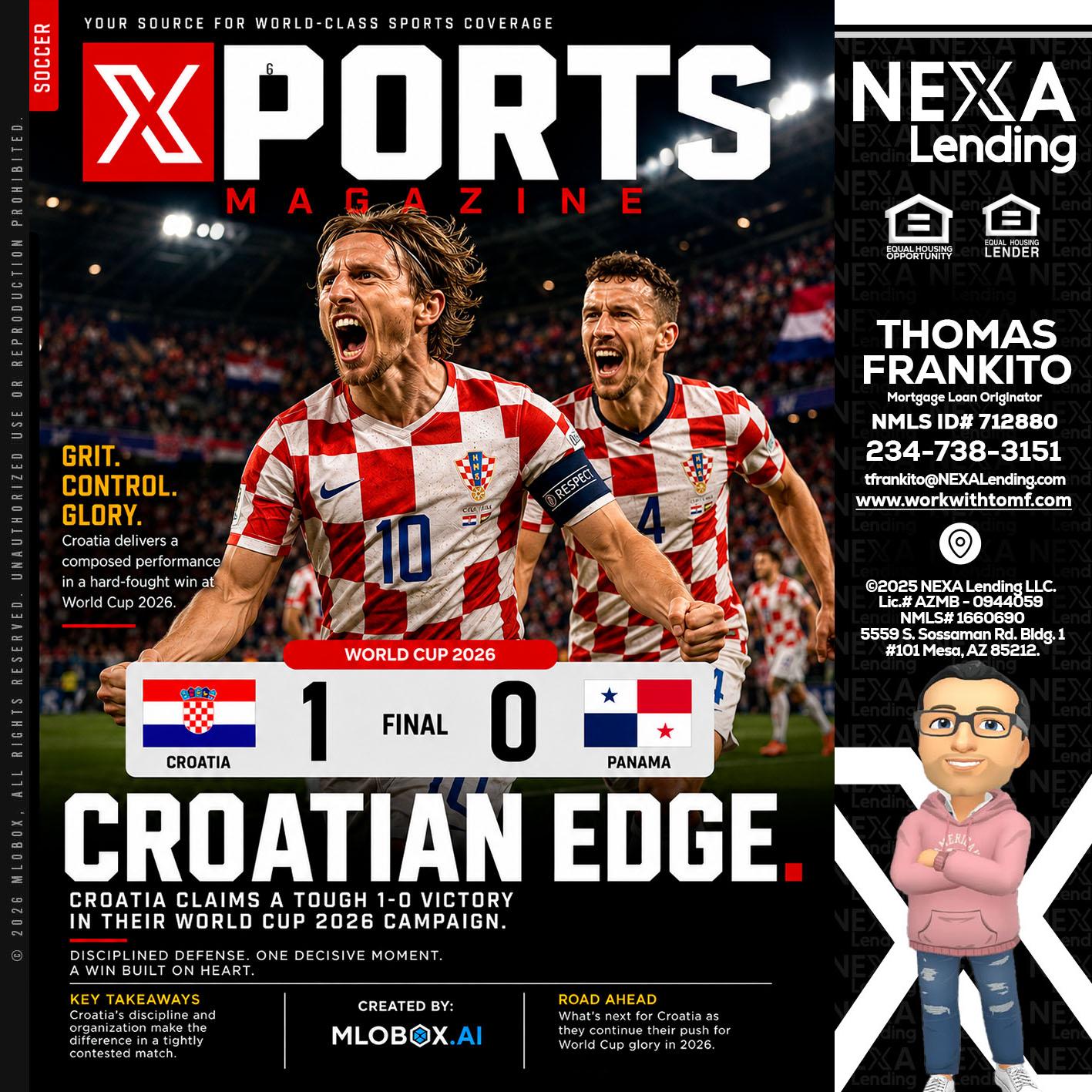 CROATIA 1-0 PANAMA - Thomas Frankito -Mortgage Loan Officer